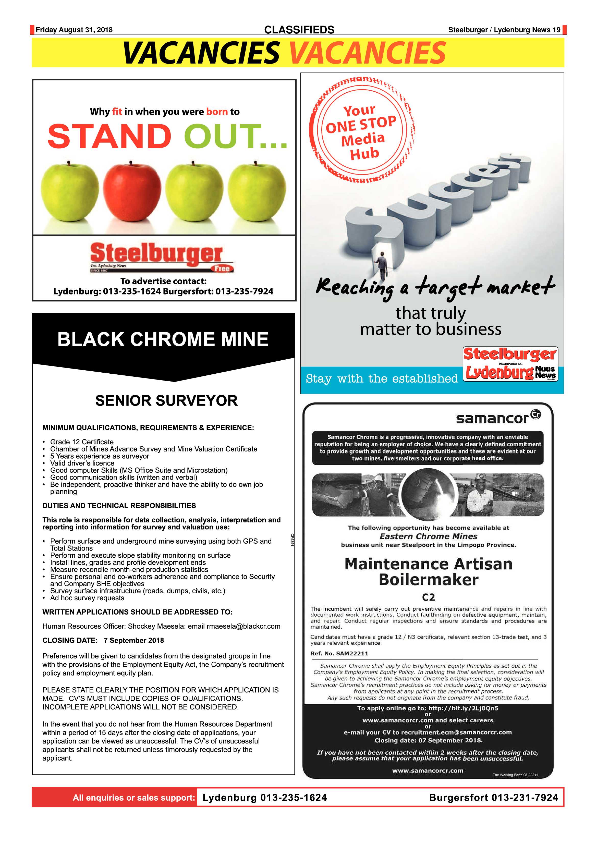 Steelburger News 31 August 2018 page 19