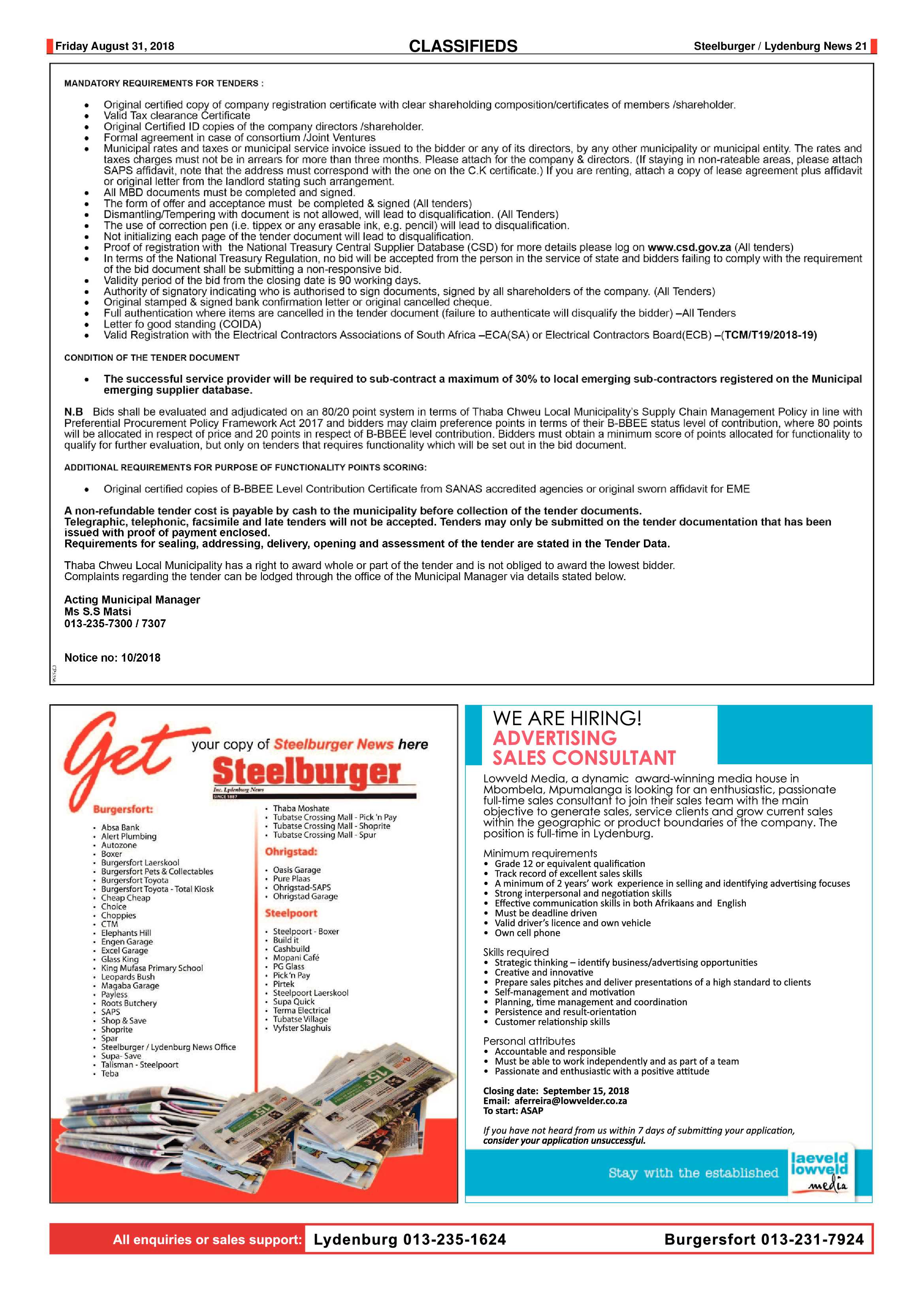 Steelburger News 31 August 2018 page 21