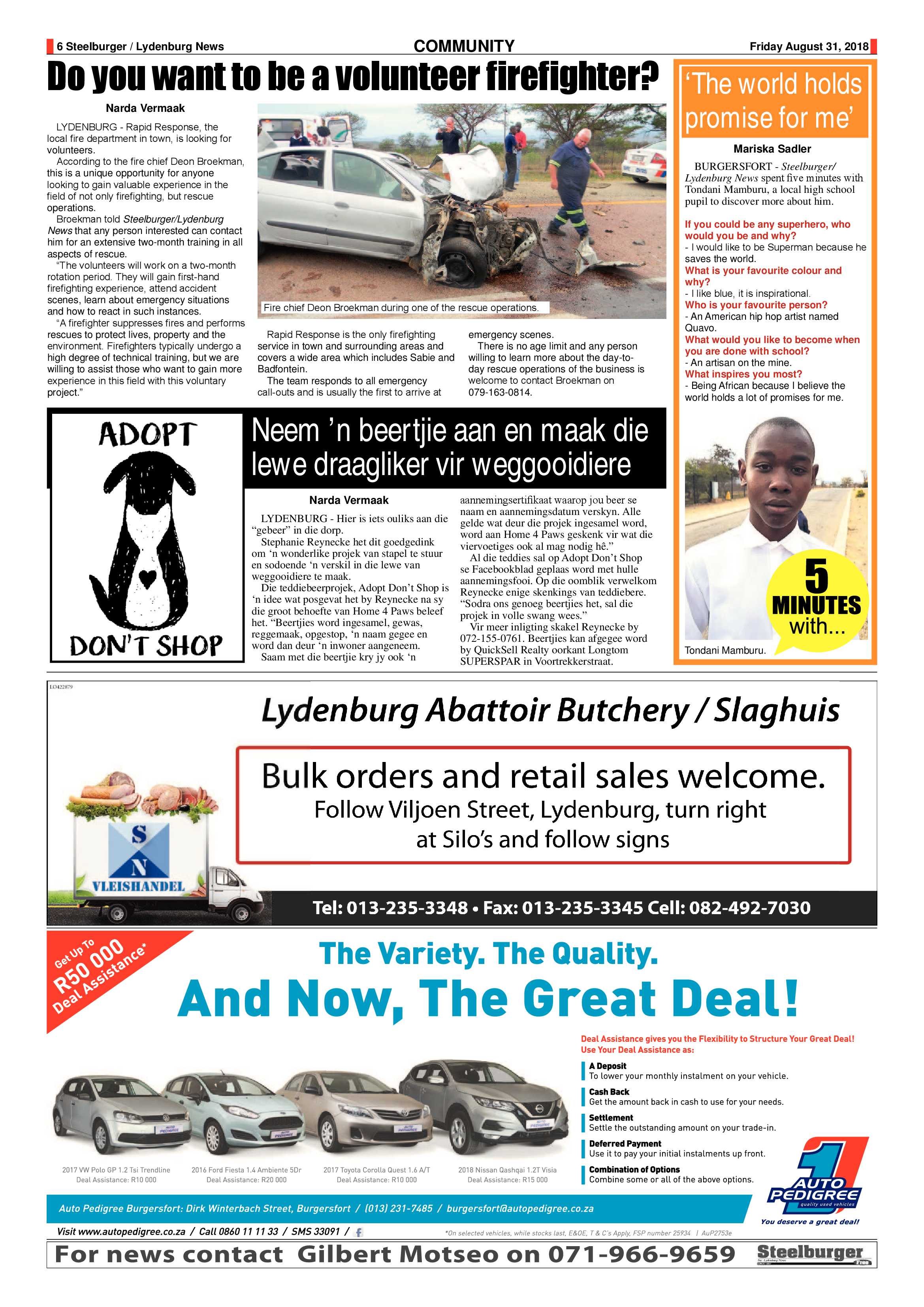 Steelburger News 31 August 2018 page 6