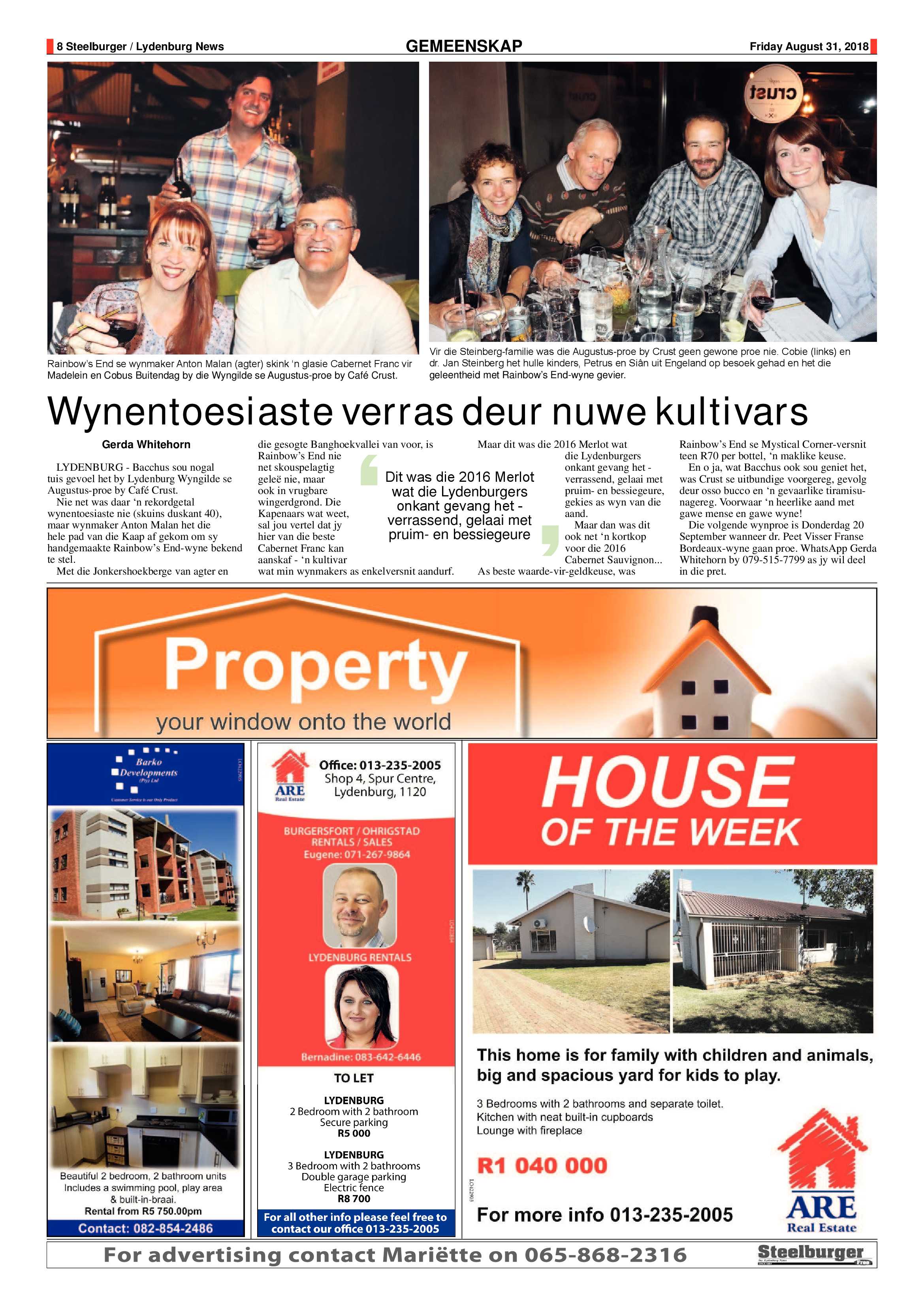 Steelburger News 31 August 2018 page 8