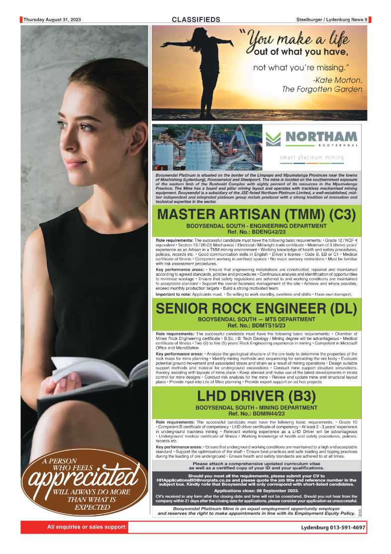 Steelburger News 31 August 2023 page 9