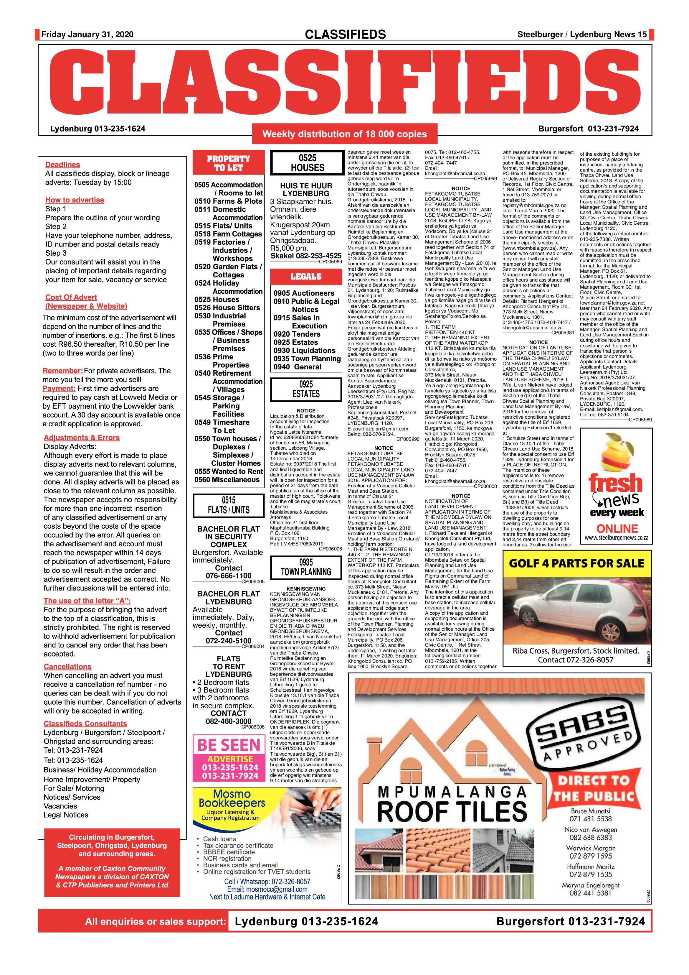 Steelburger News 31 January 2020 page 15