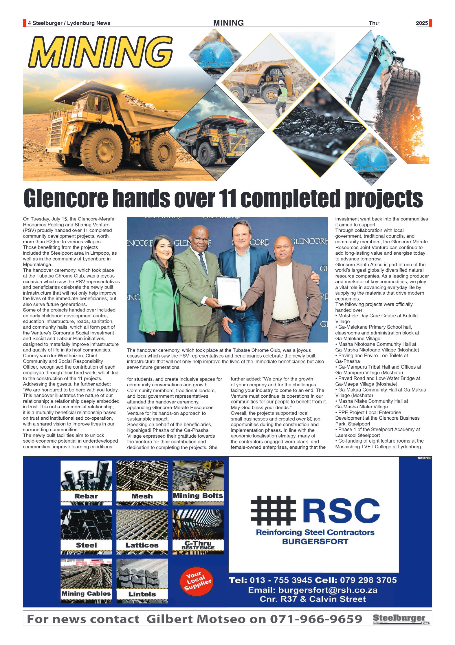 Steelburger News 31 July 2025 page 4