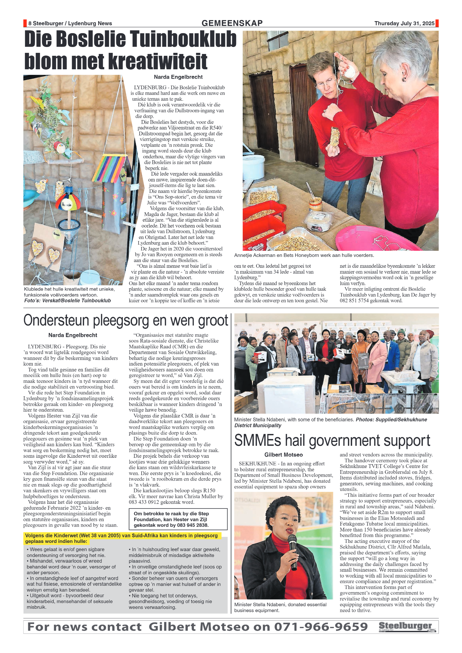 Steelburger News 31 July 2025 page 8