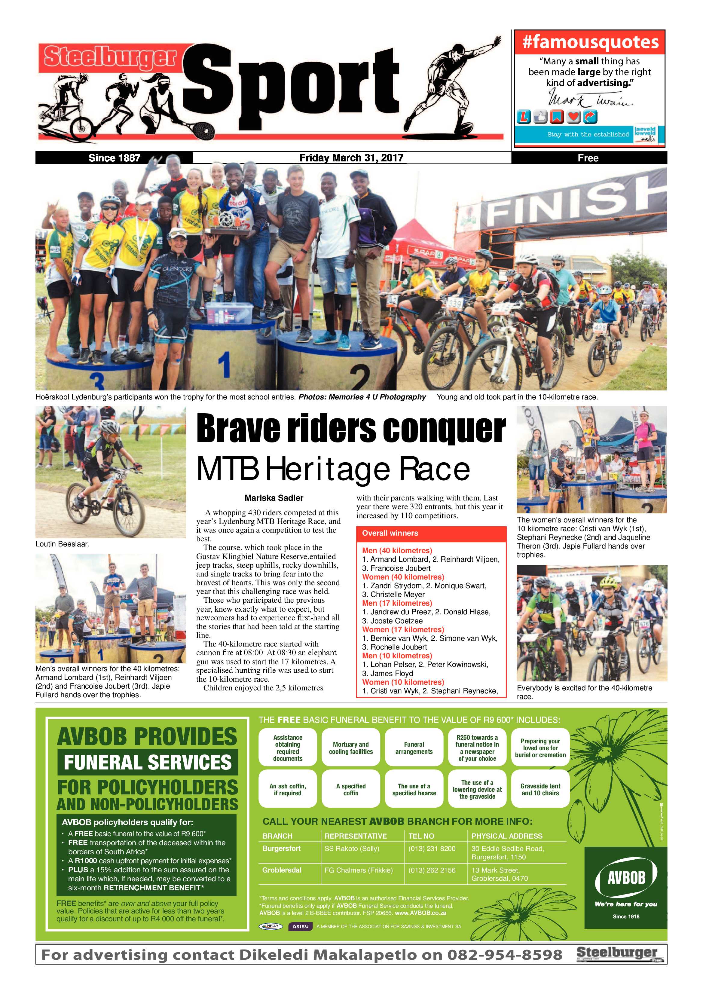 Steelburger News 31 March 2017 page 19