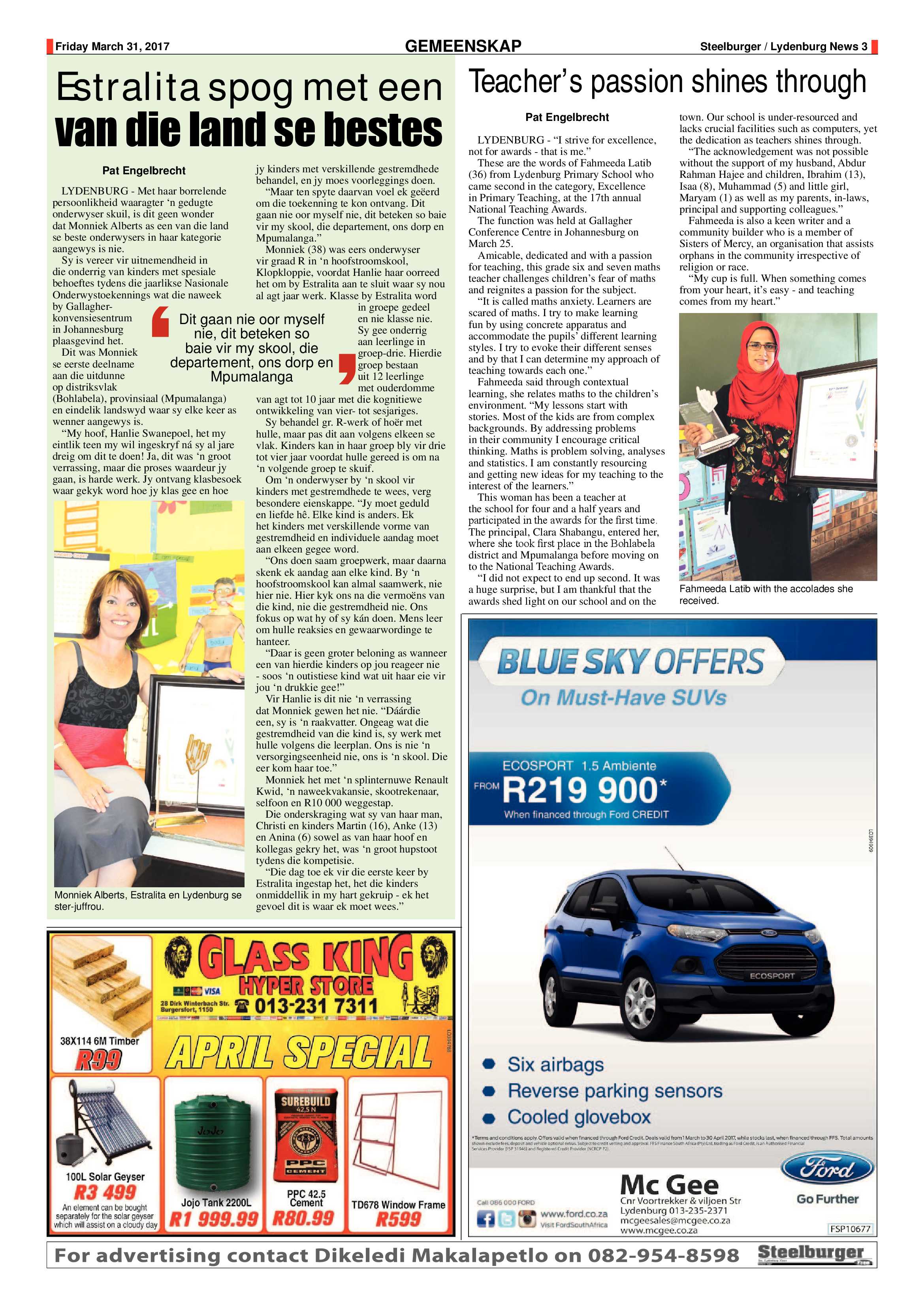 Steelburger News 31 March 2017 page 3