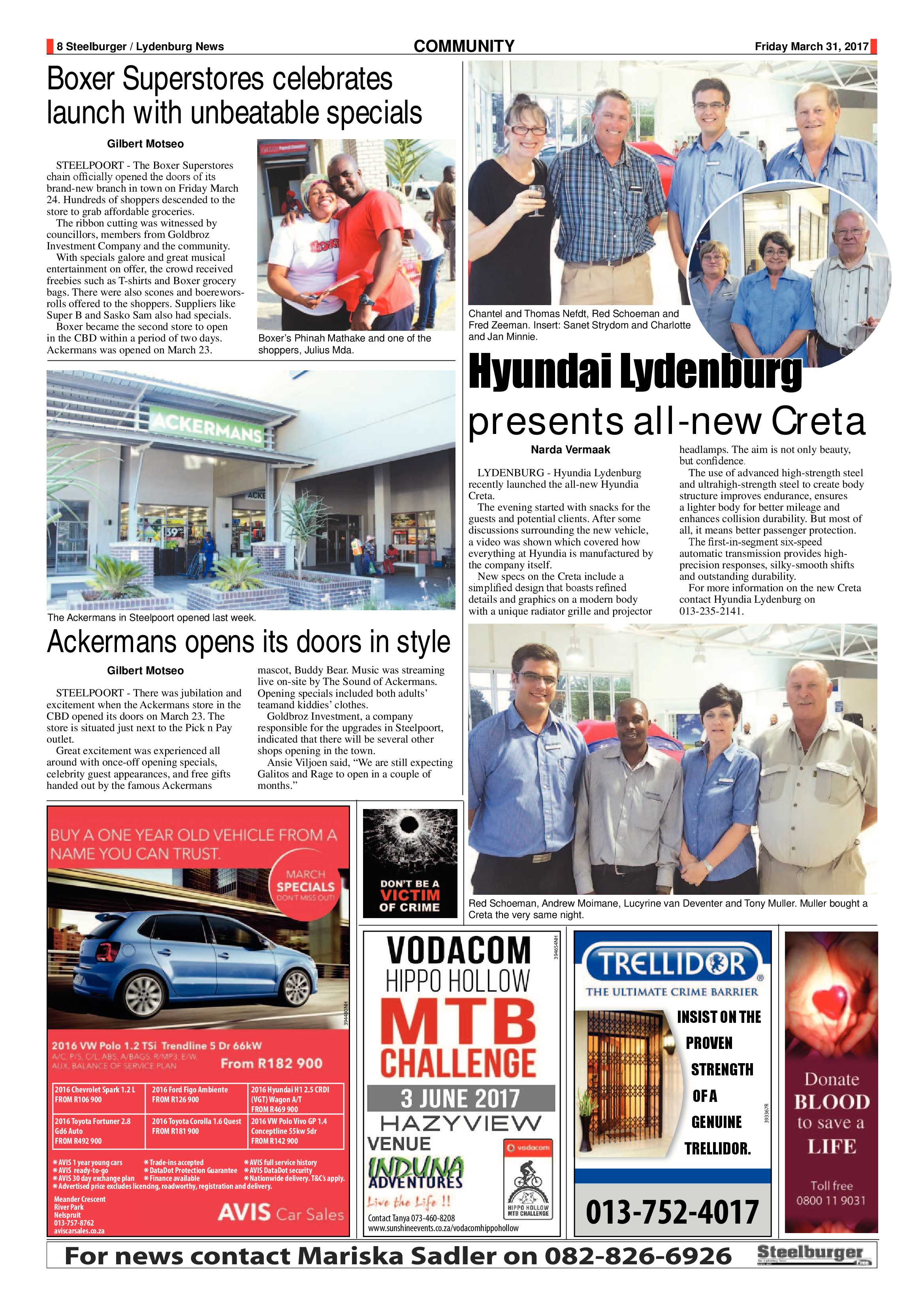 Steelburger News 31 March 2017 page 8