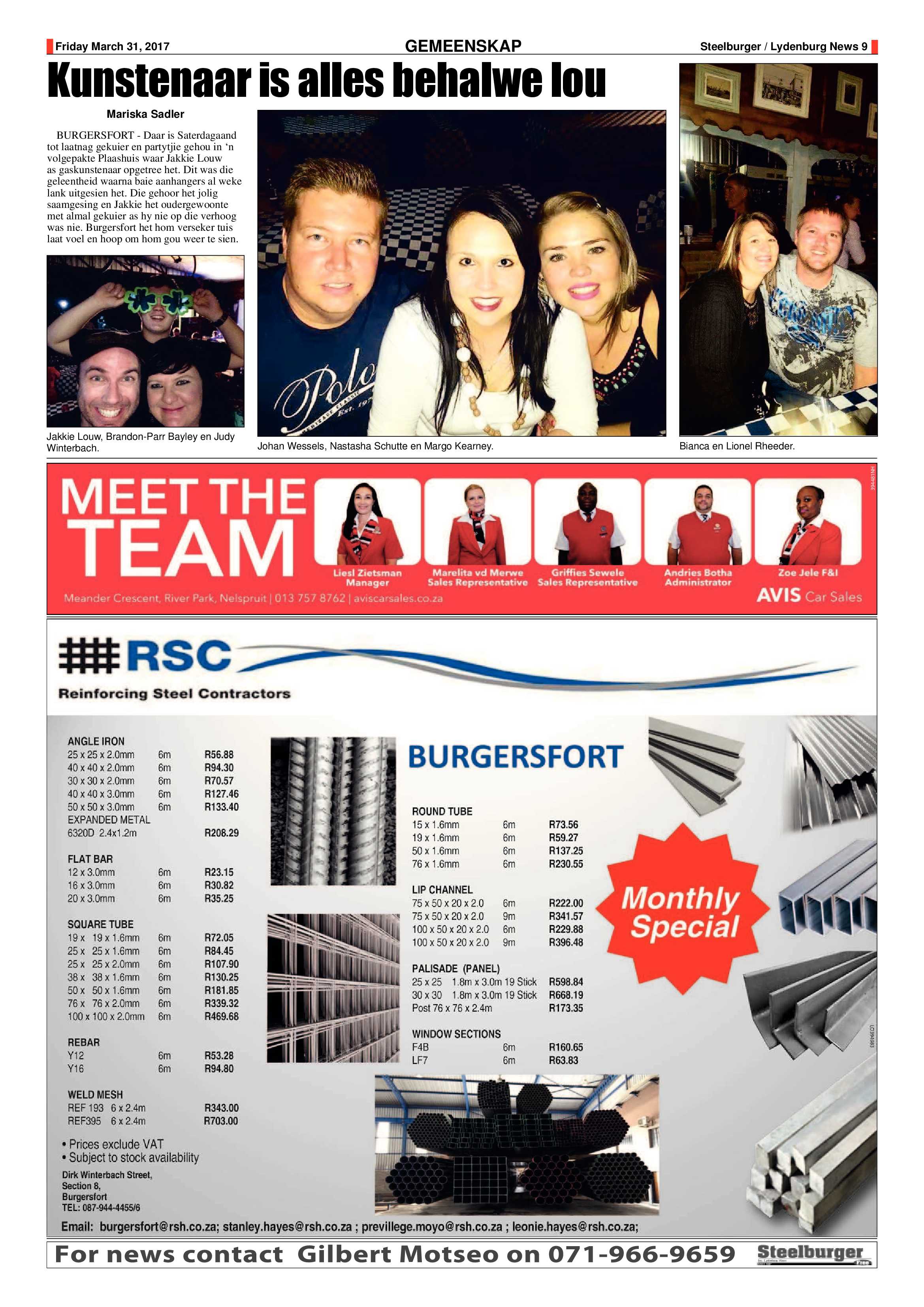 Steelburger News 31 March 2017 page 9