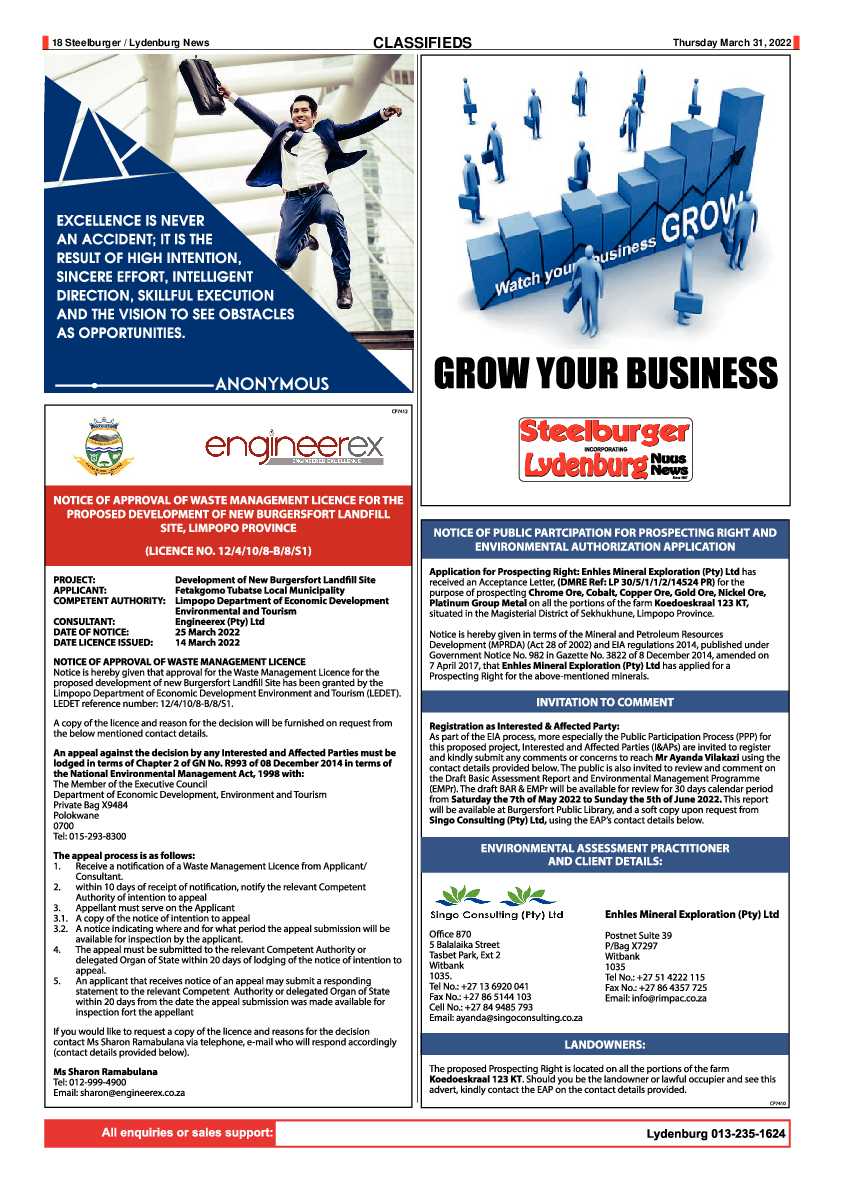 Steelburger News 31 March 2022 page 18