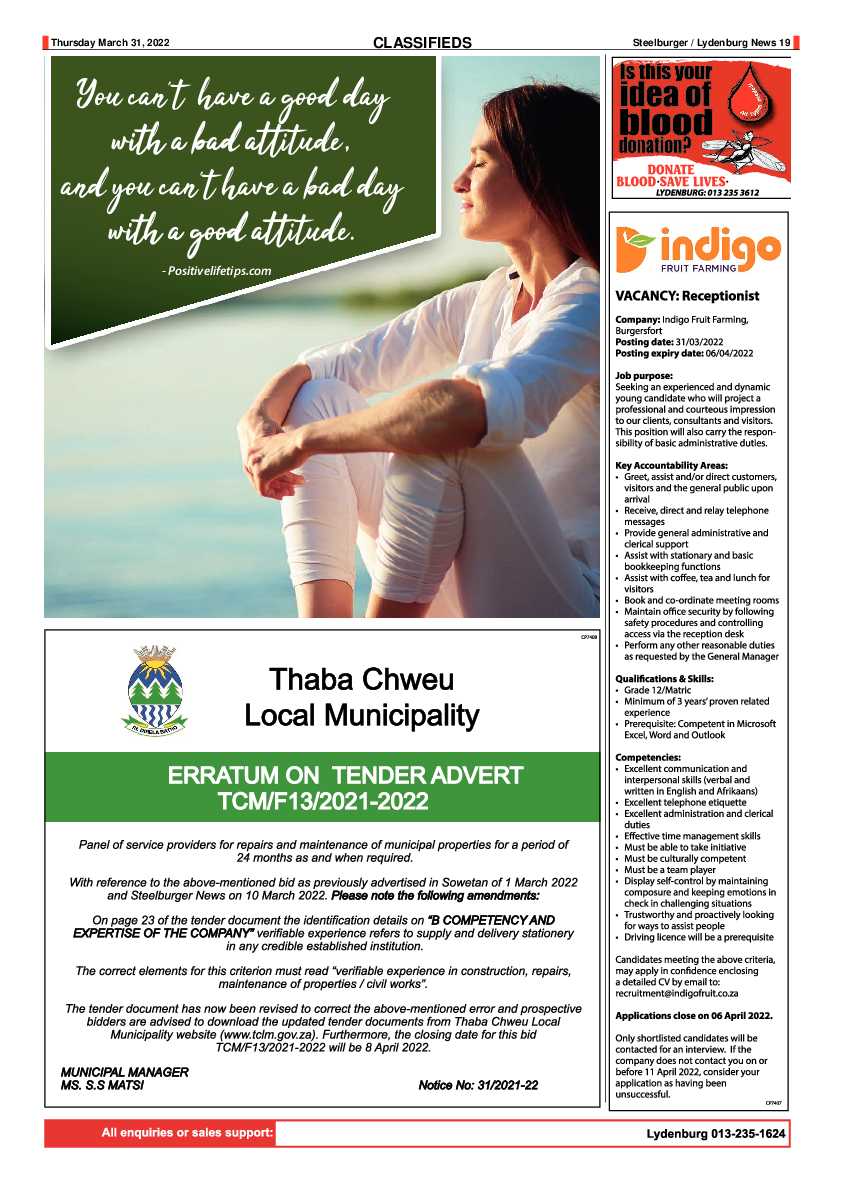 Steelburger News 31 March 2022 page 19