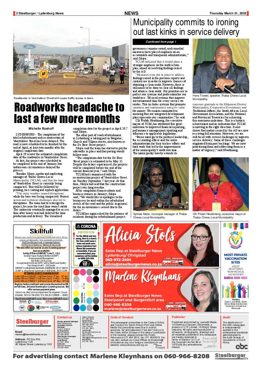 Steelburger News 31 March 2022 page 2