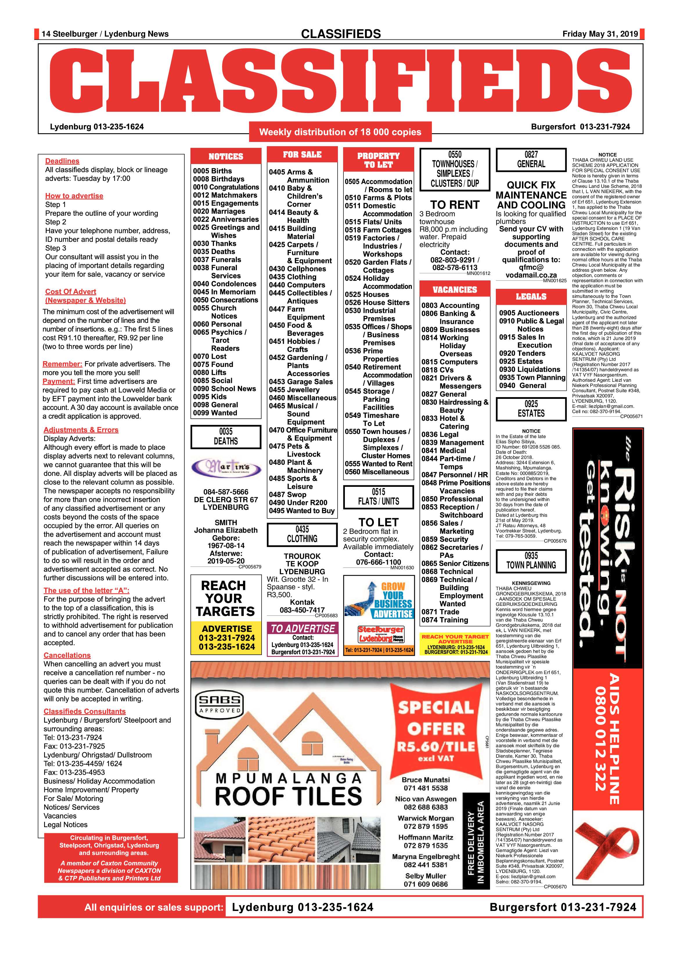 Steelburger News 31 May 2019 page 14