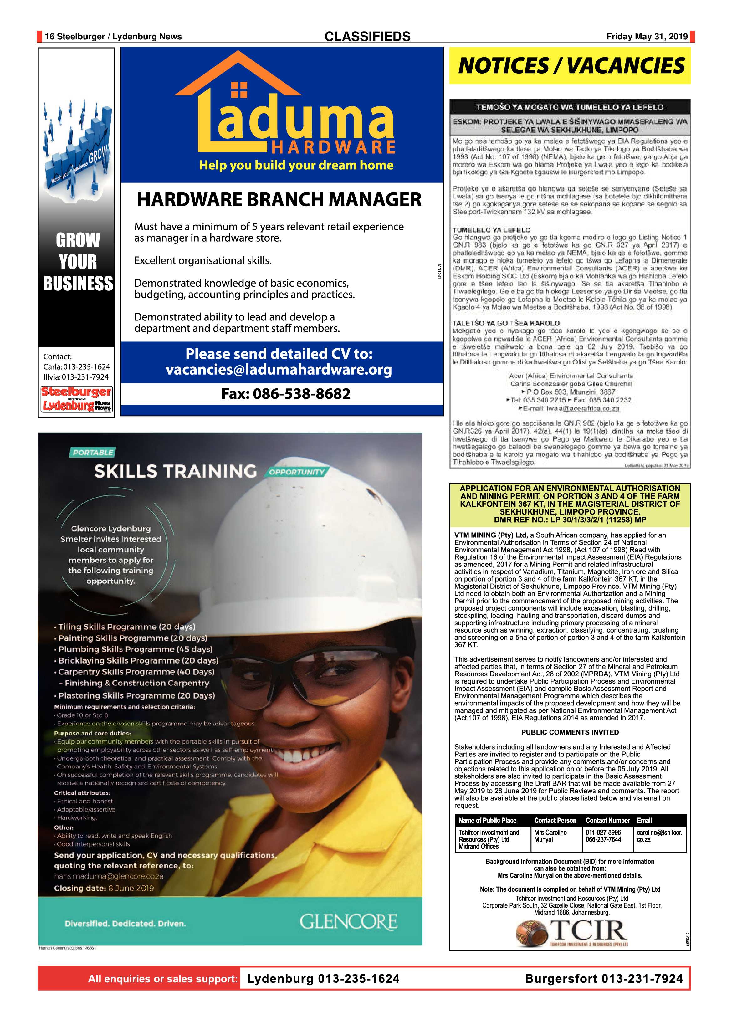 Steelburger News 31 May 2019 page 16