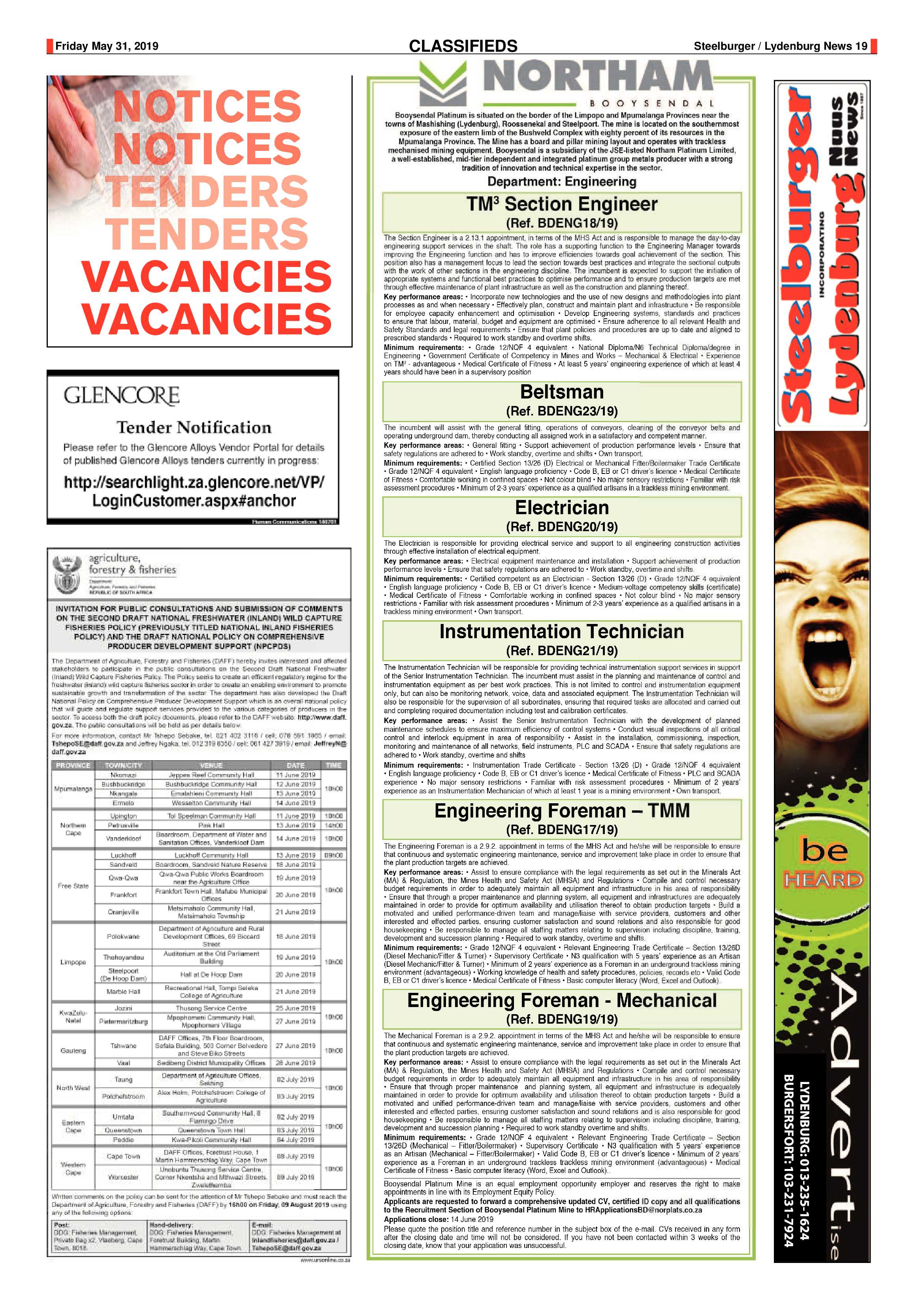Steelburger News 31 May 2019 page 19