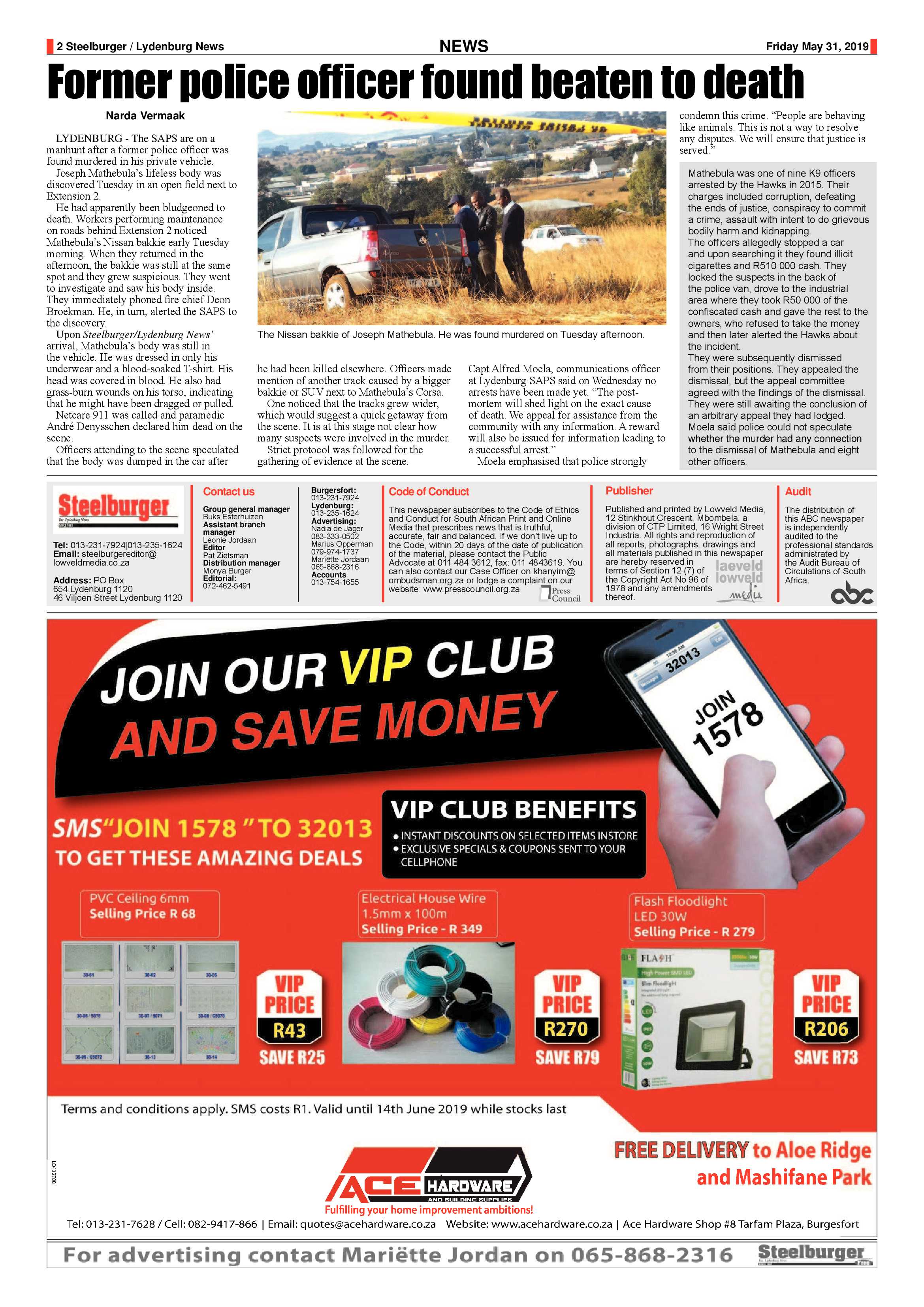 Steelburger News 31 May 2019 page 2