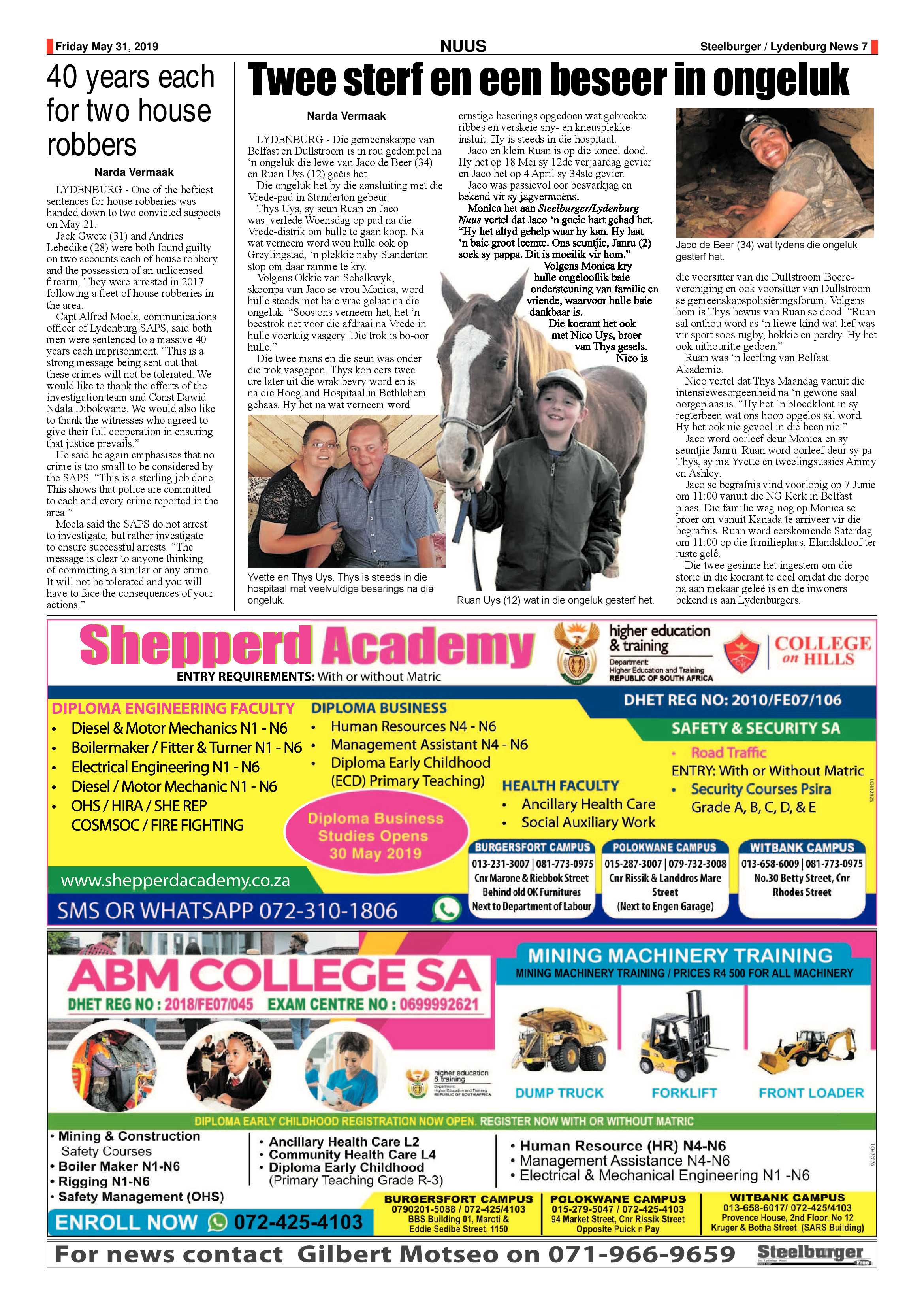 Steelburger News 31 May 2019 page 7
