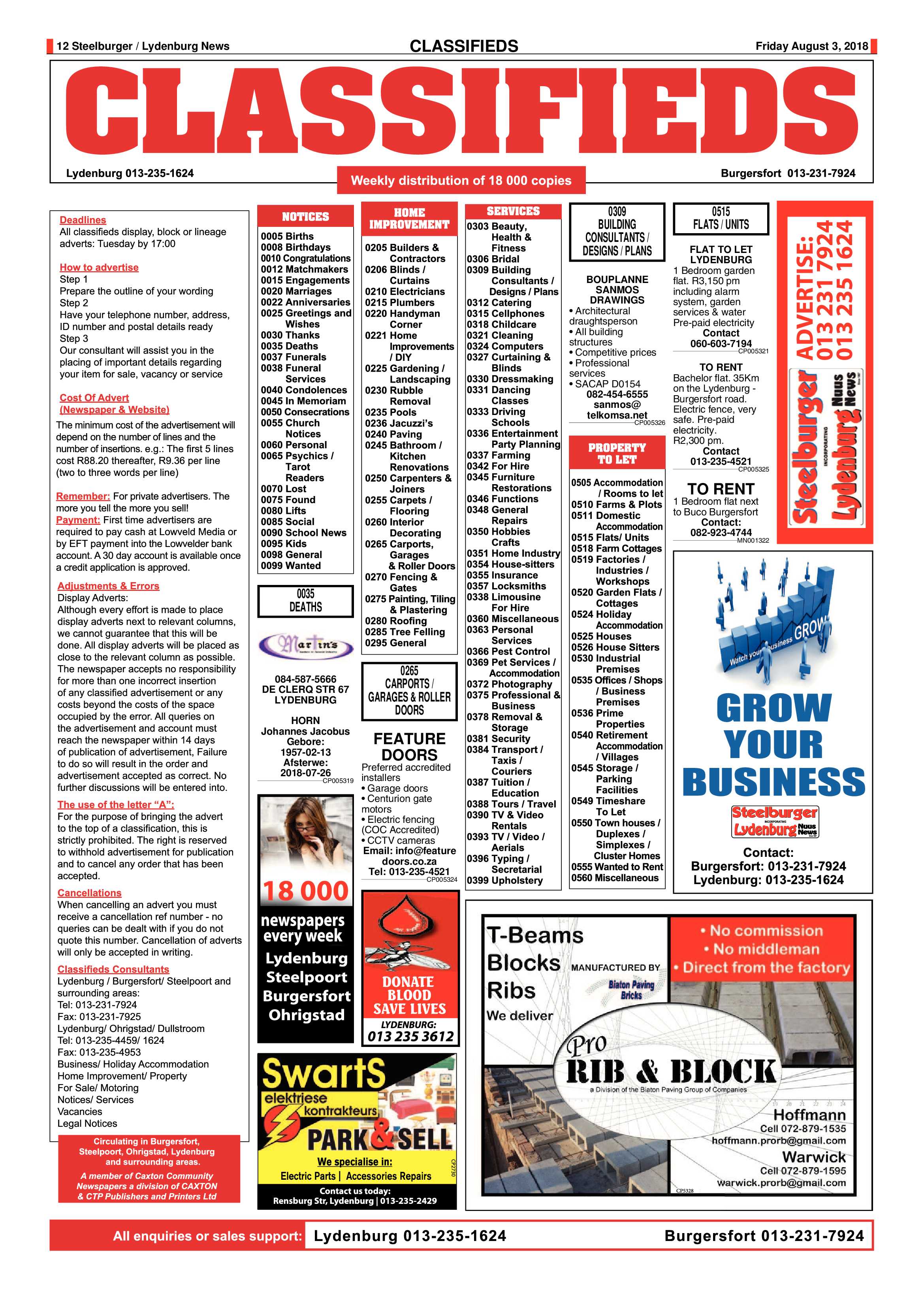 Steelburger News 3 August 2018 page 11