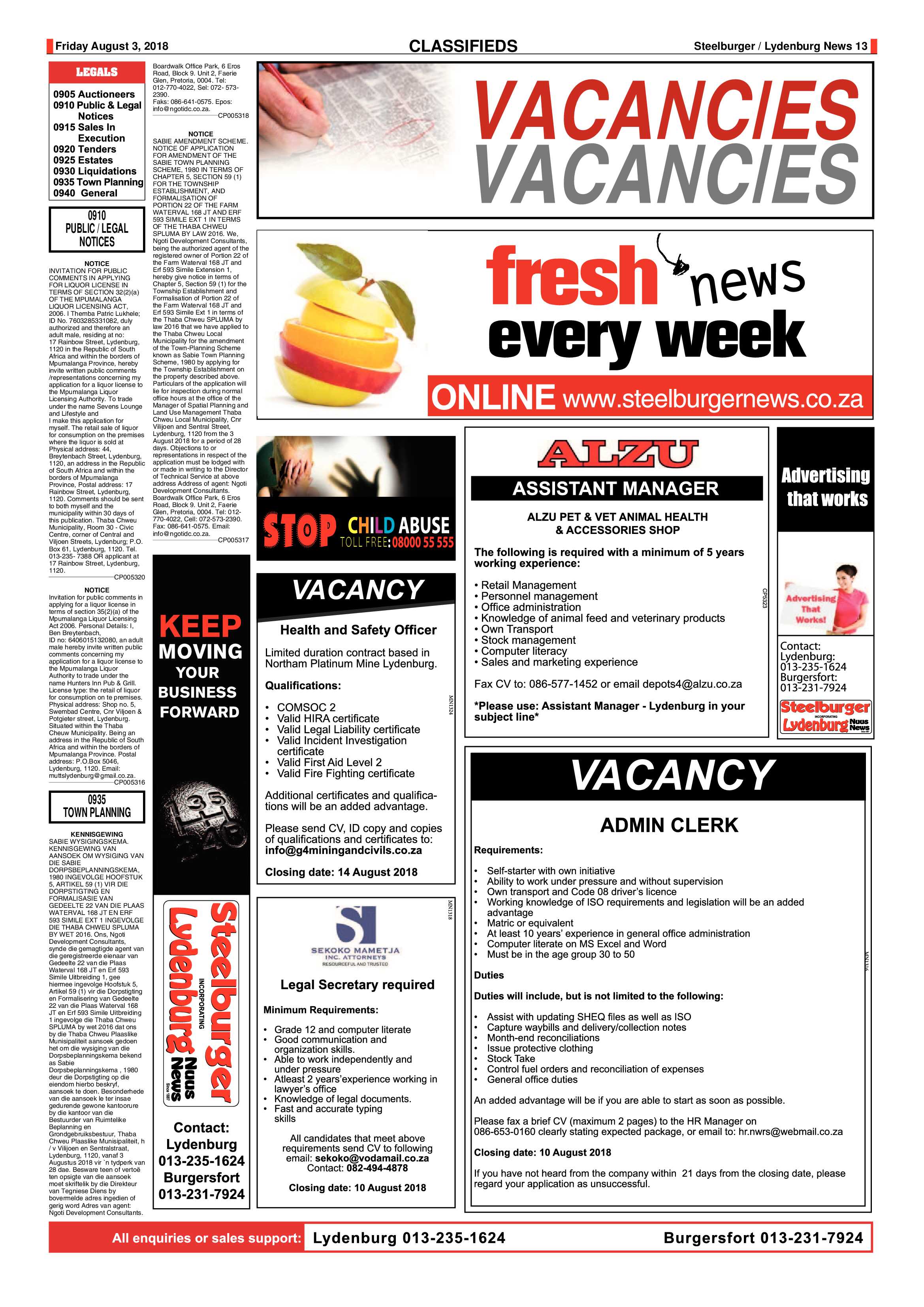 Steelburger News 3 August 2018 page 12