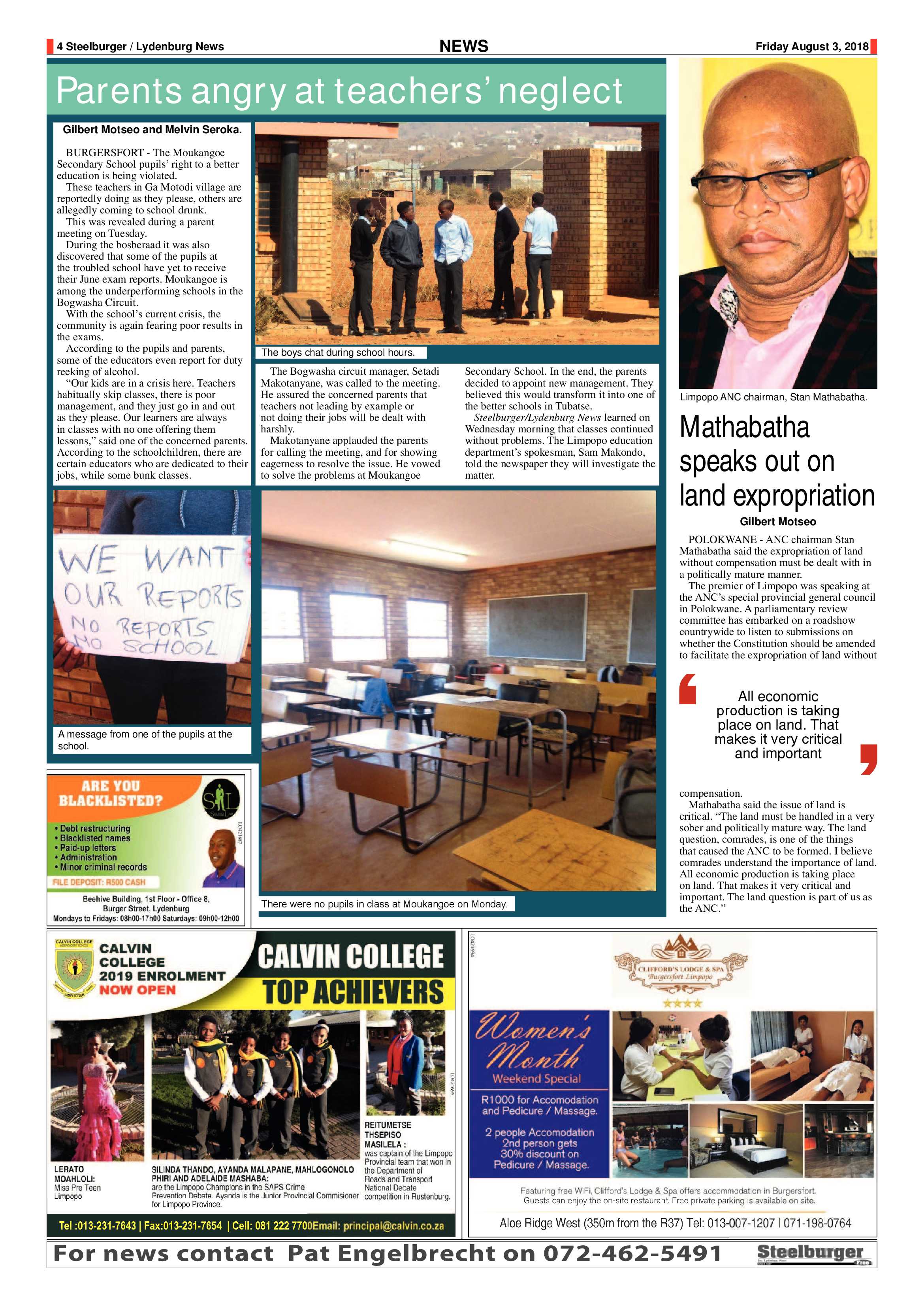 Steelburger News 3 August 2018 page 4