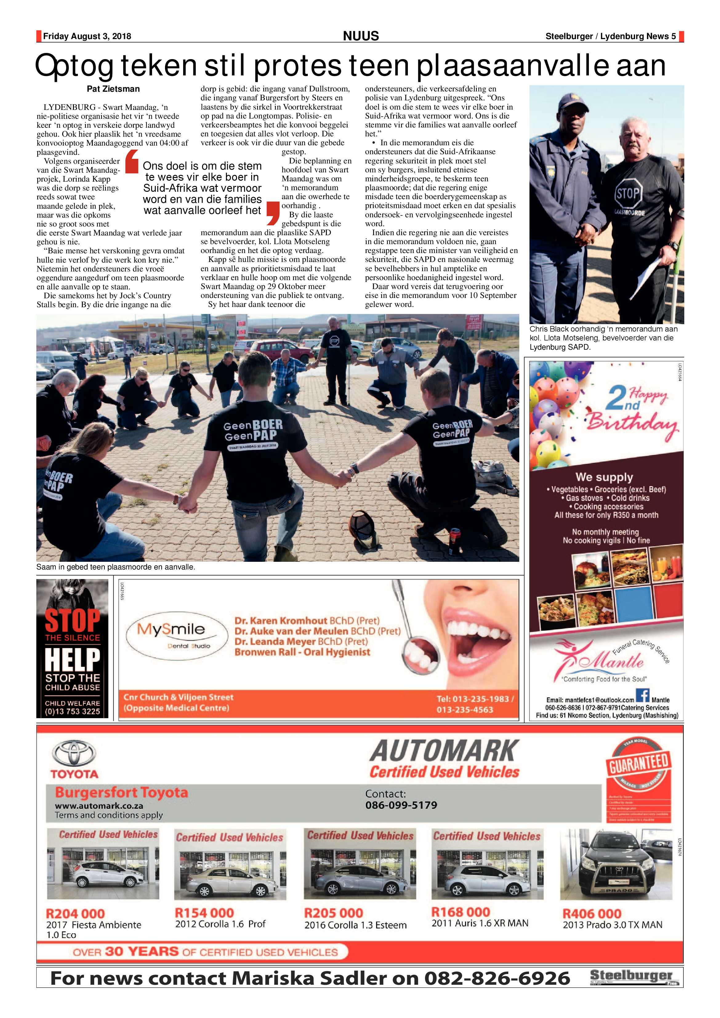 Steelburger News 3 August 2018 page 5