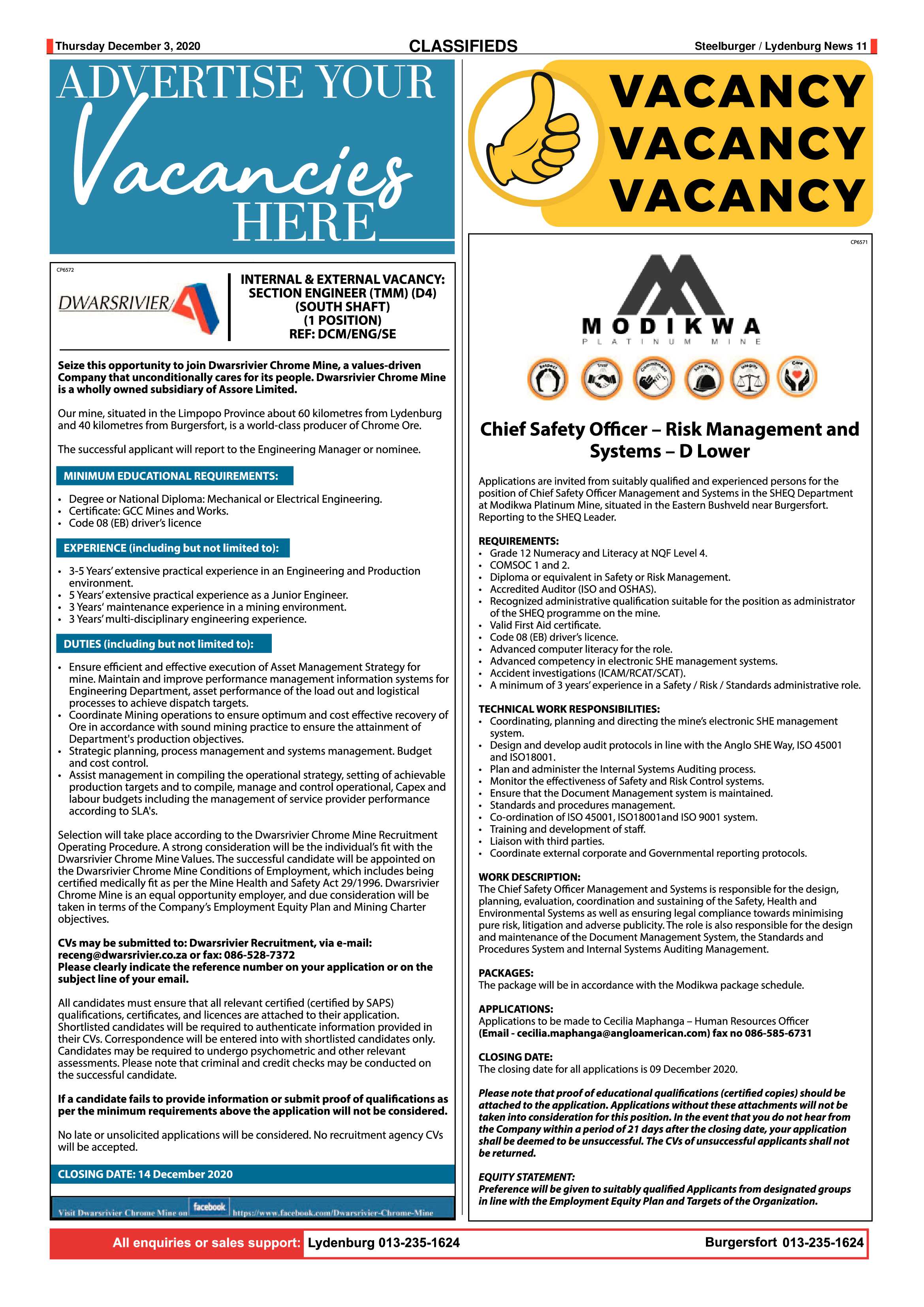 Steelburger News 3 December 2020 page 11