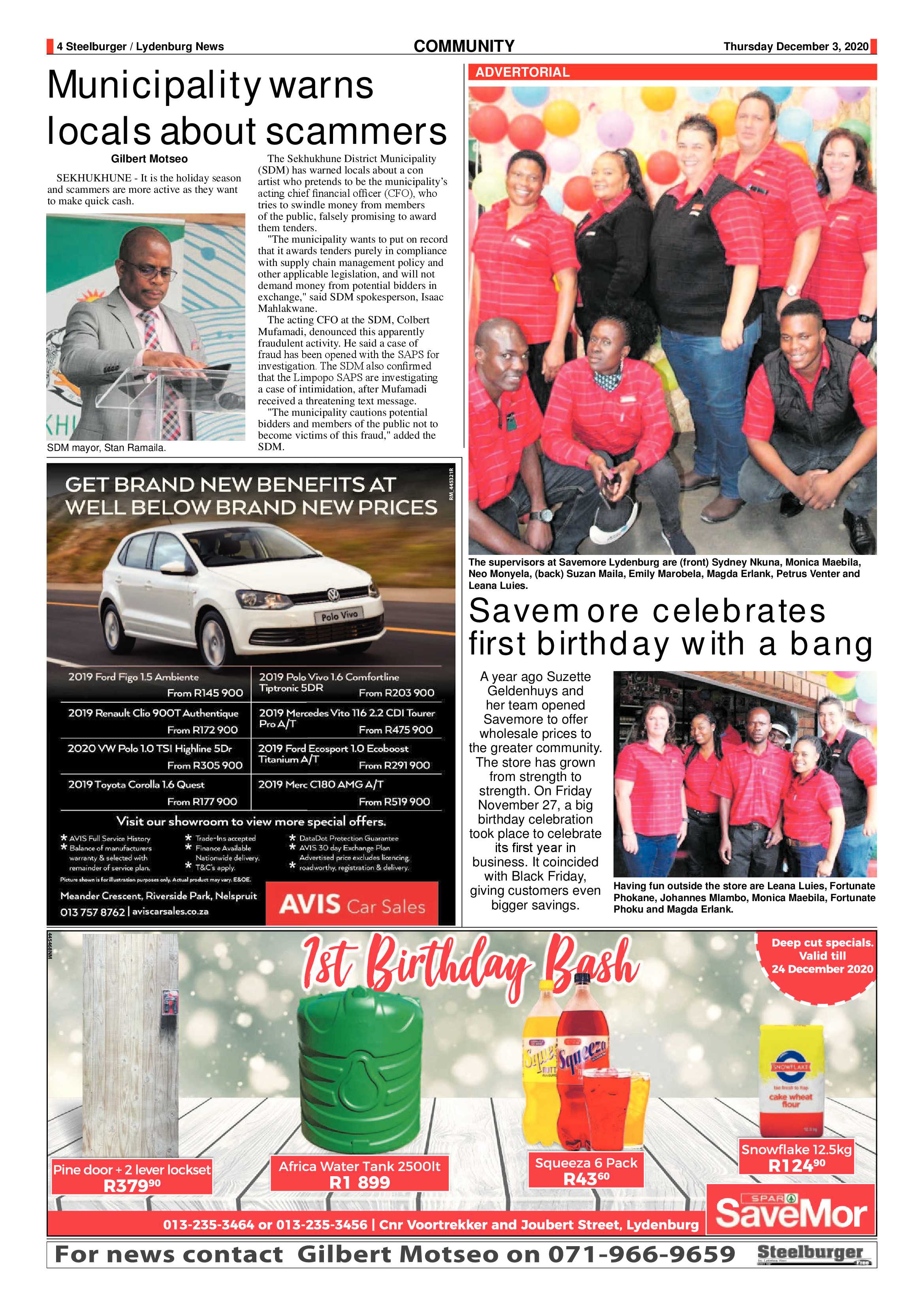 Steelburger News 3 December 2020 page 4