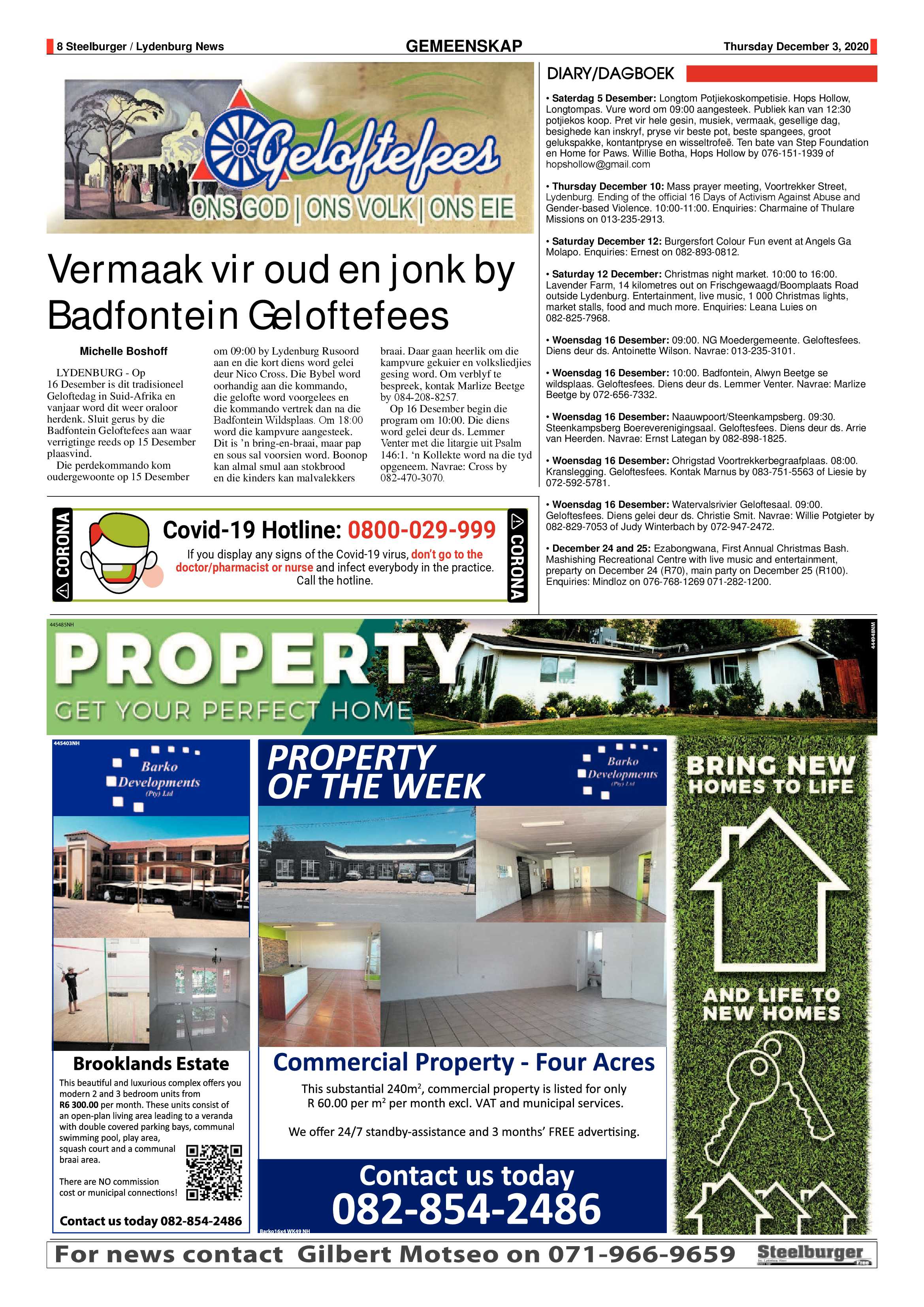 Steelburger News 3 December 2020 page 8