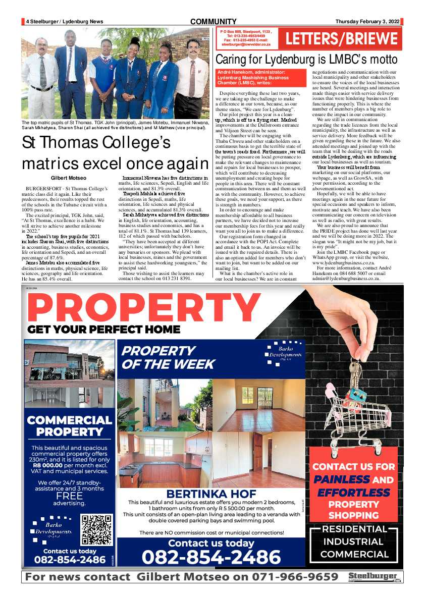 Steelburger News 3 February 2022 page 4