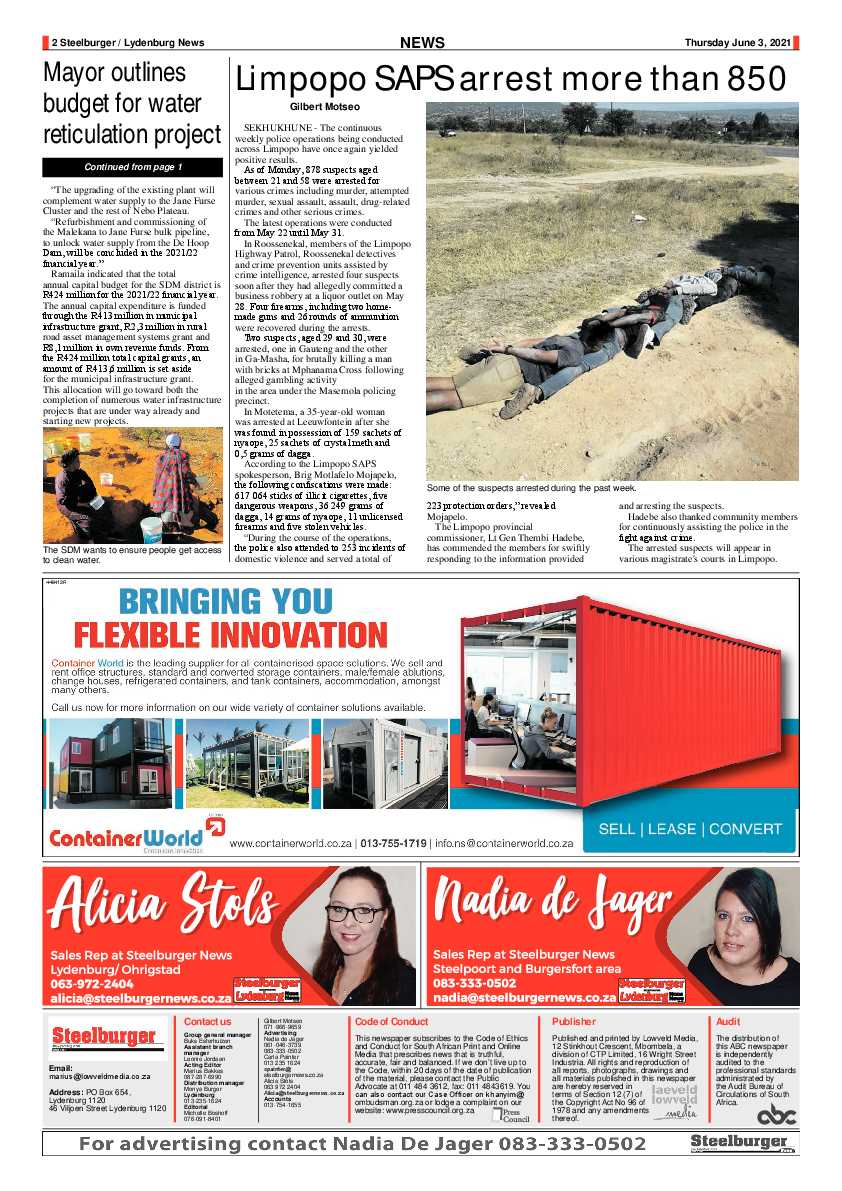 Steelburger News 3 June 2021 page 2