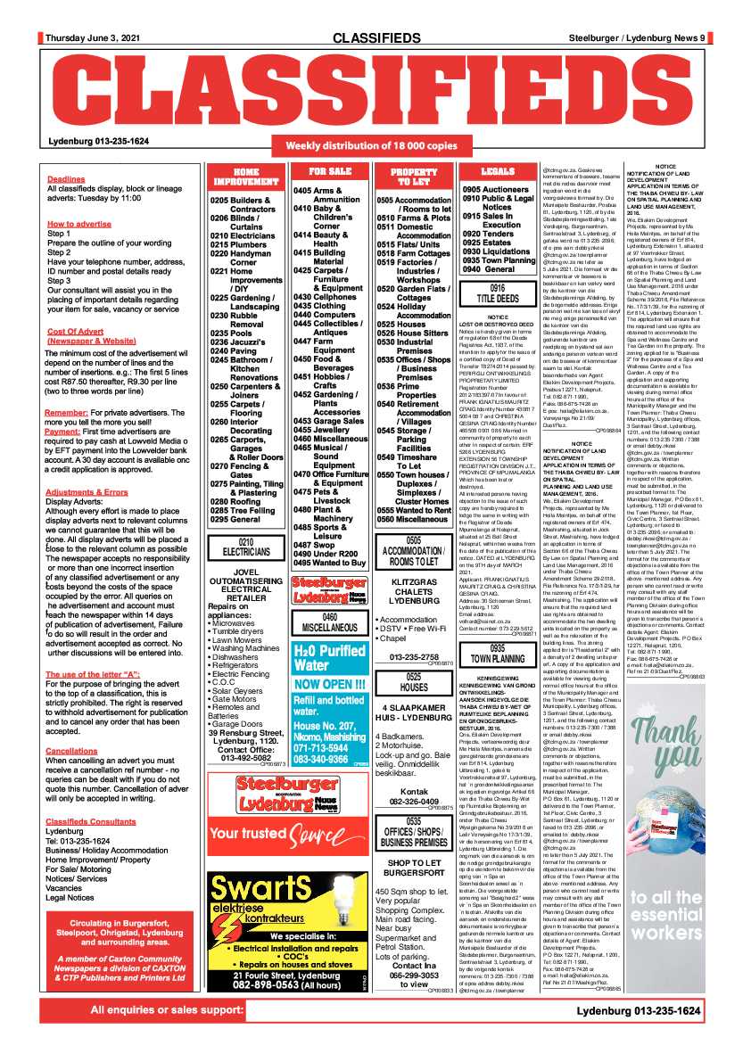 Steelburger News 3 June 2021 page 9