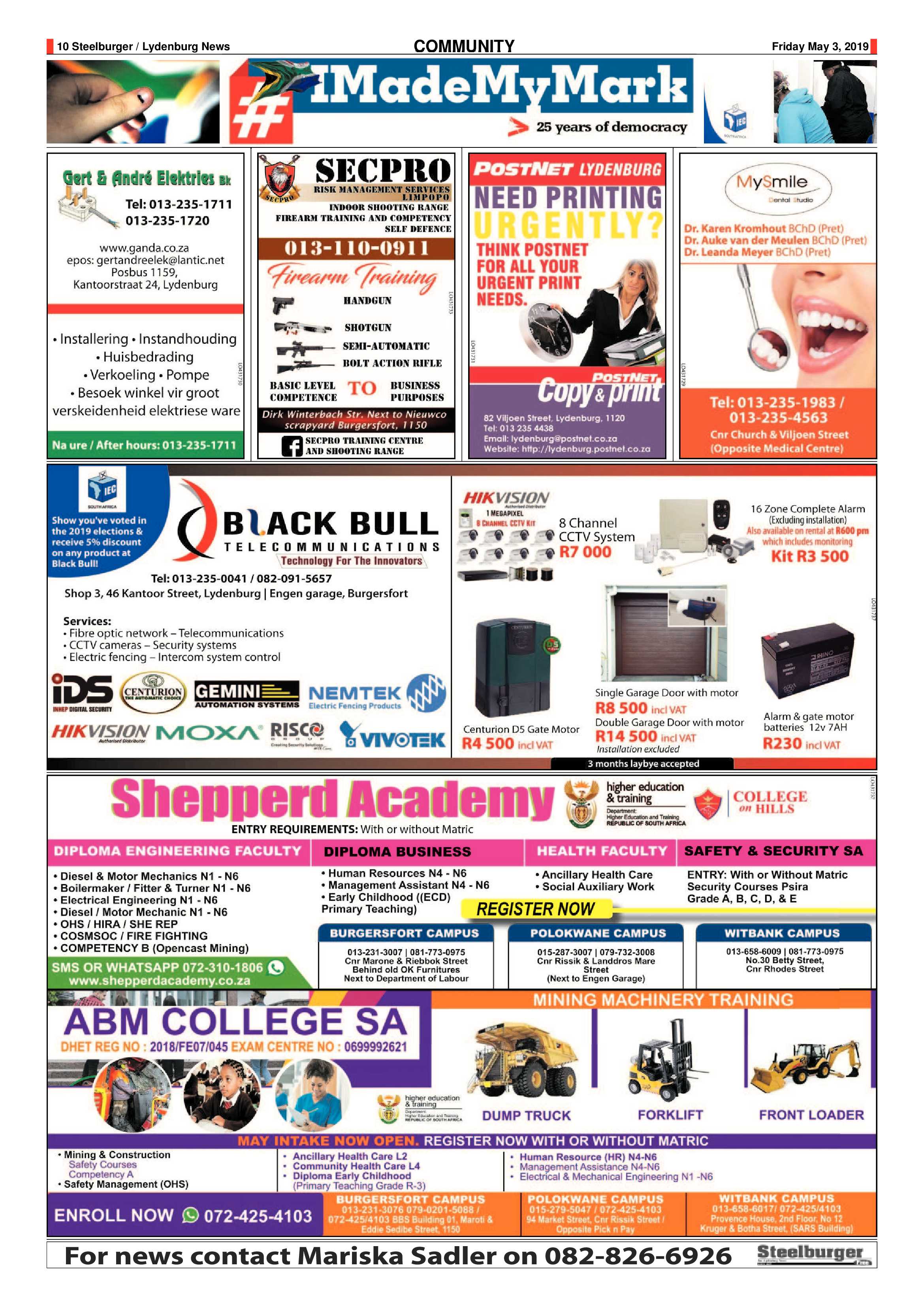 Steelburger News 3 May 2019 page 10