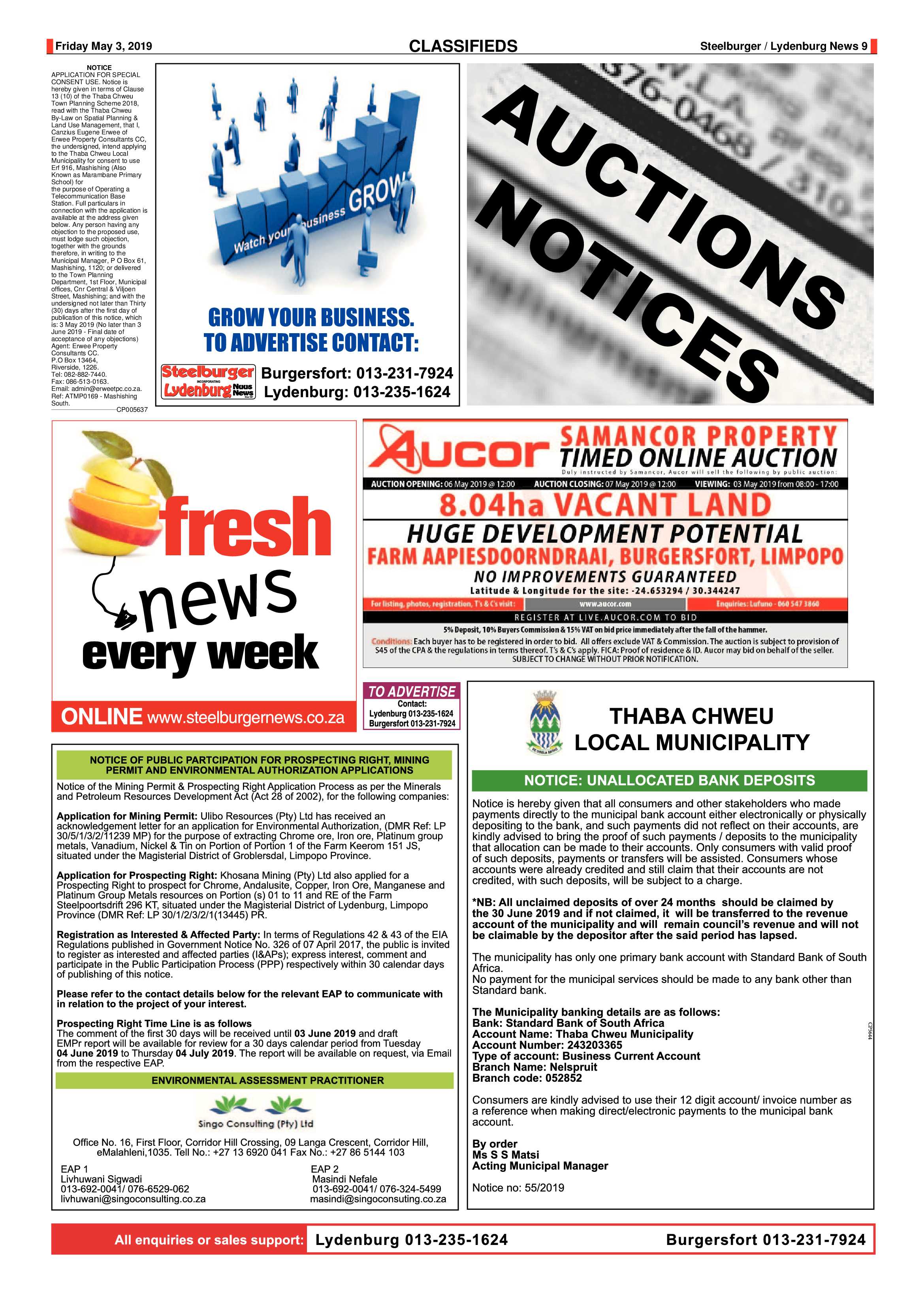Steelburger News 3 May 2019 page 9