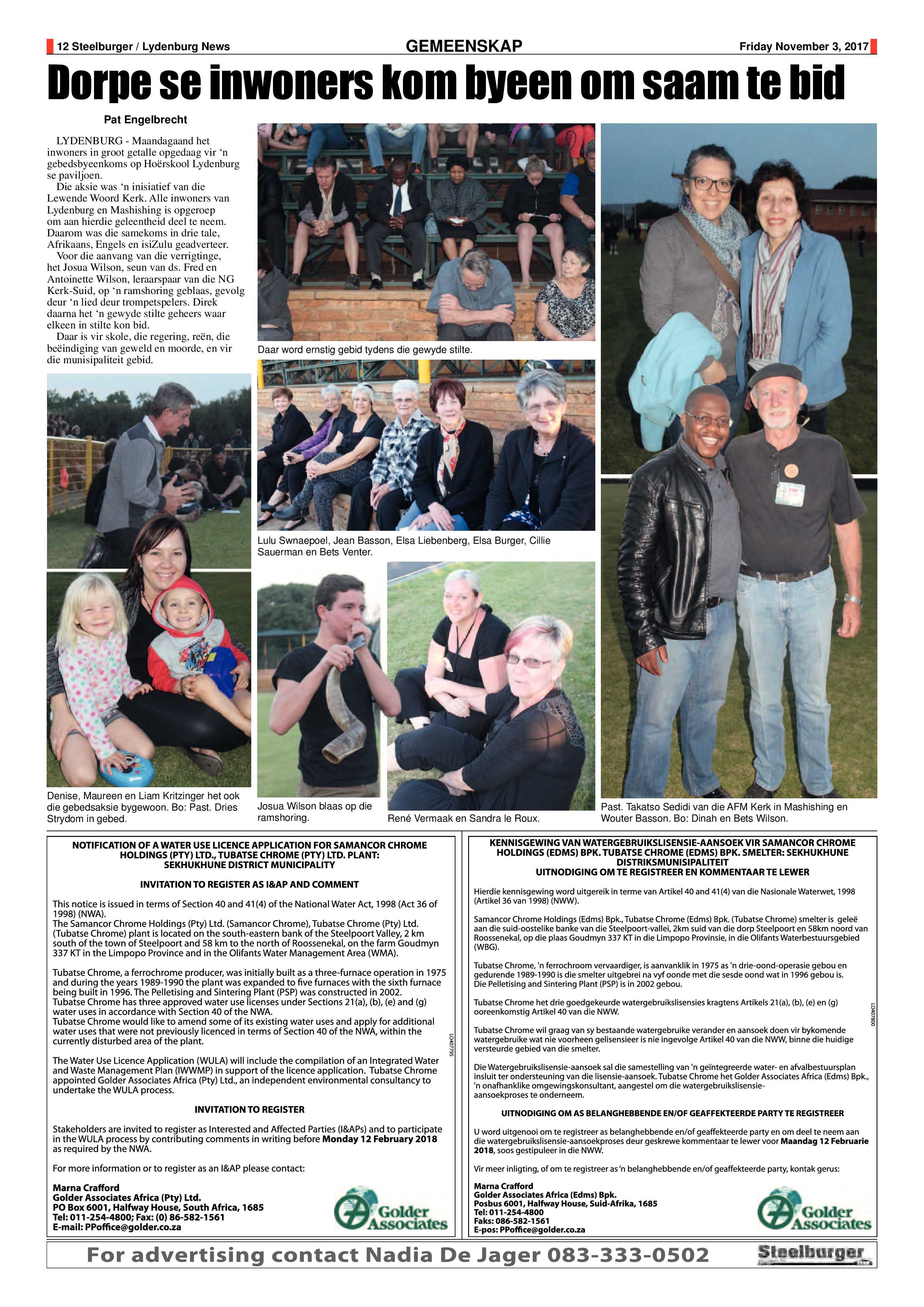 Steelburger News 3 November 2017 page 11