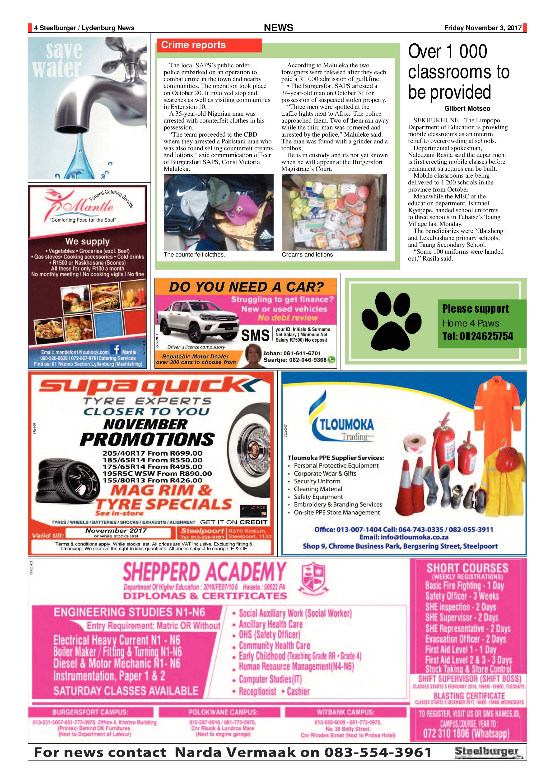 Steelburger News 3 November 2017 page 4