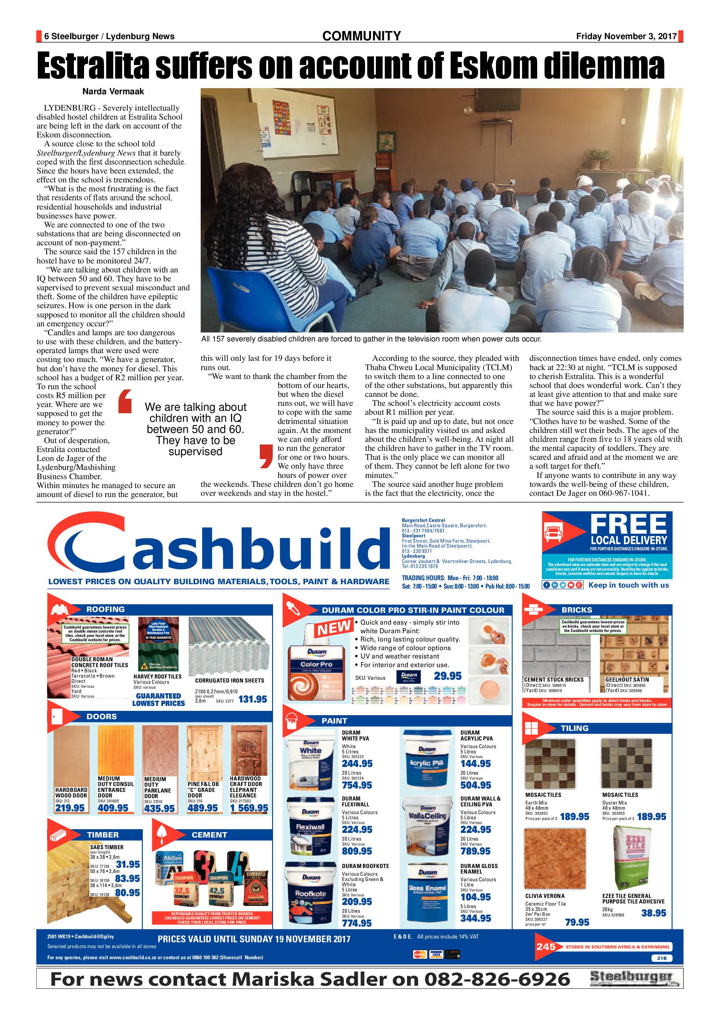 Steelburger News 3 November 2017 page 6