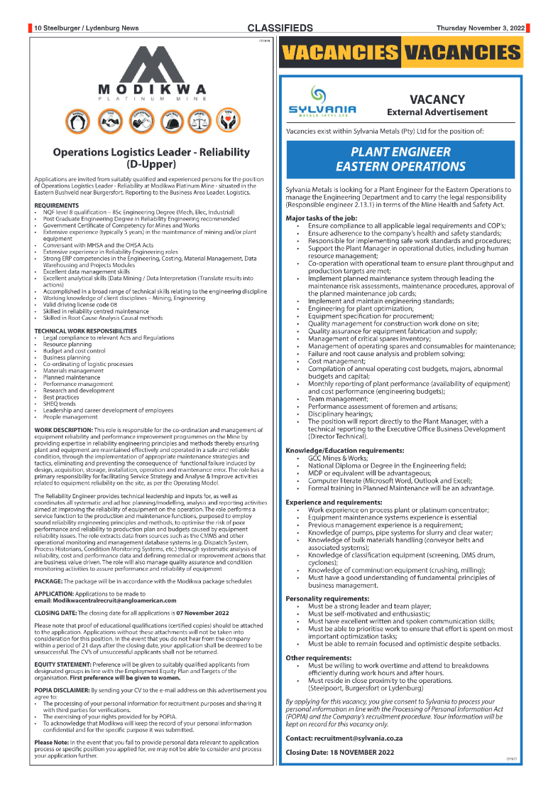 Steelburger News 3 November 2022 page 10