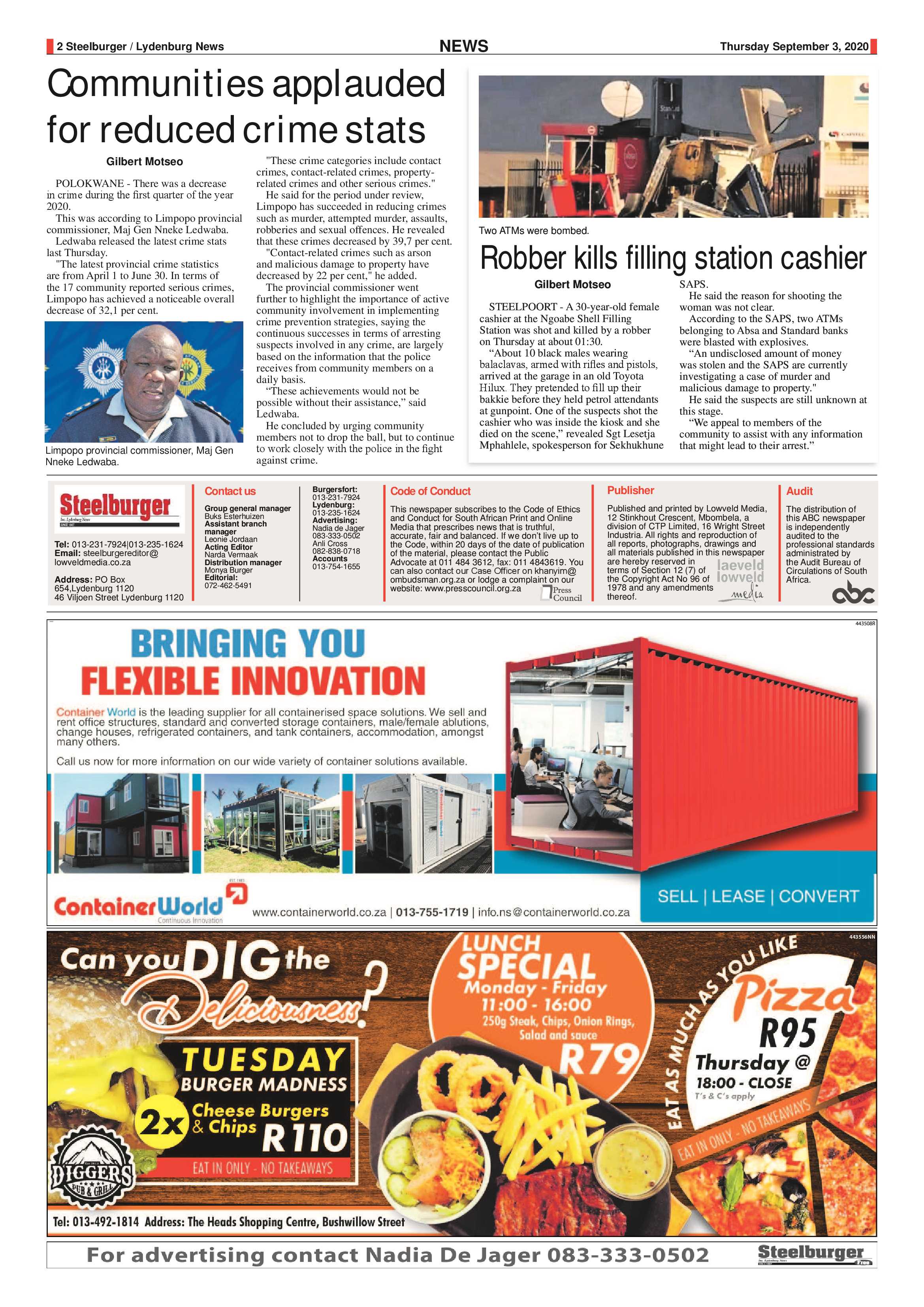 Steelburger News 3 September 2020 page 2