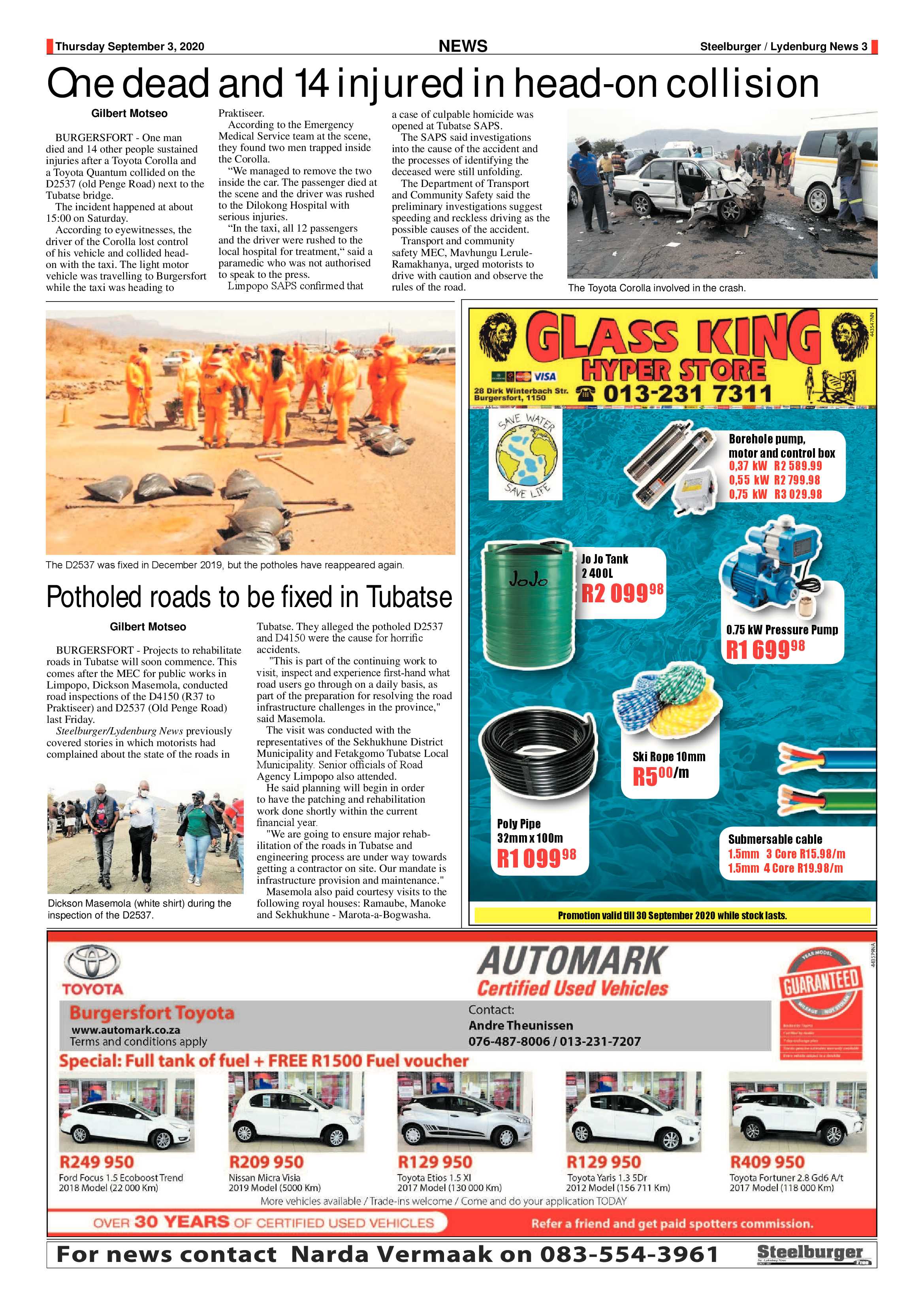 Steelburger News 3 September 2020 page 3
