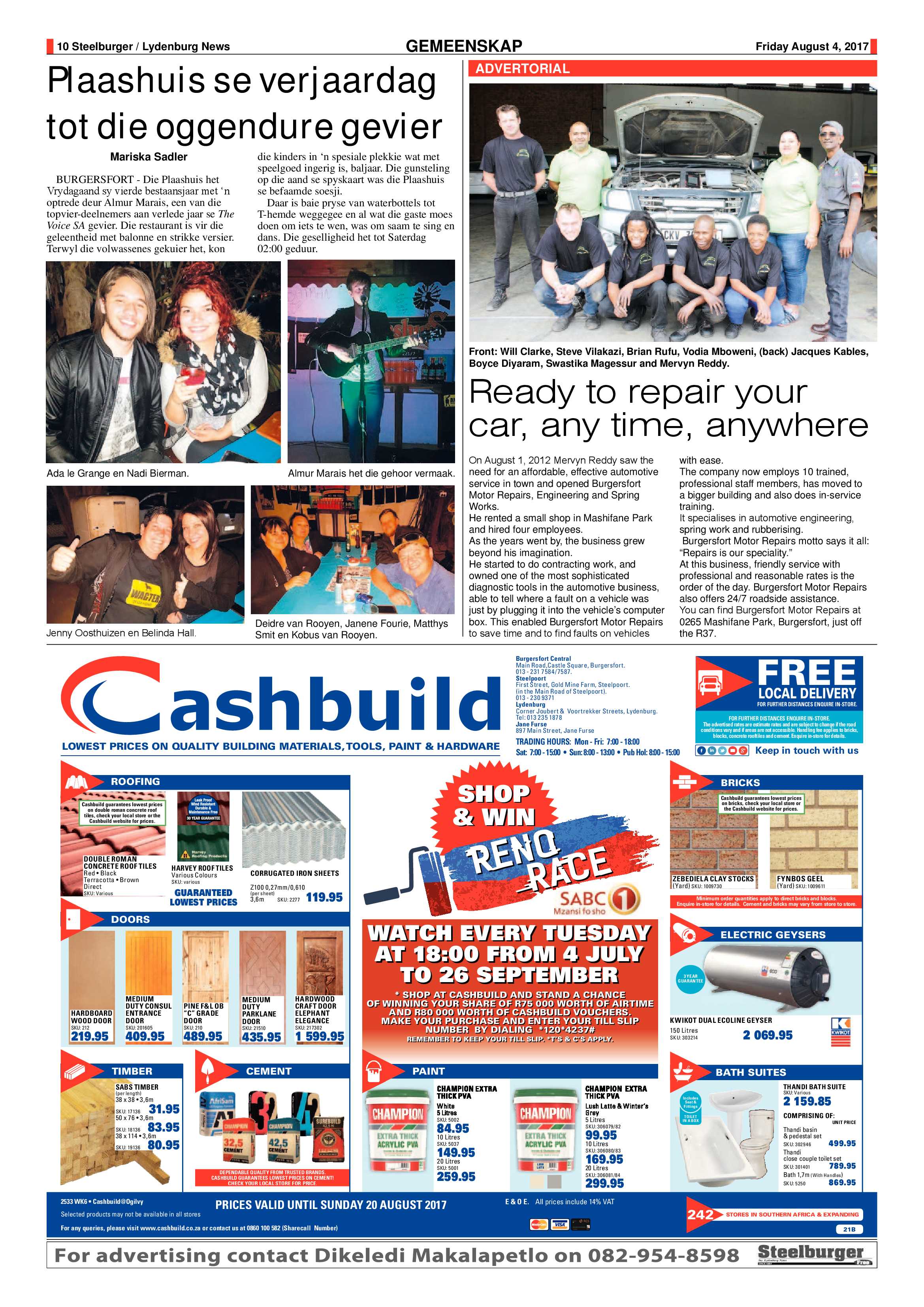 Steelburger News 4 August 2017 page 10