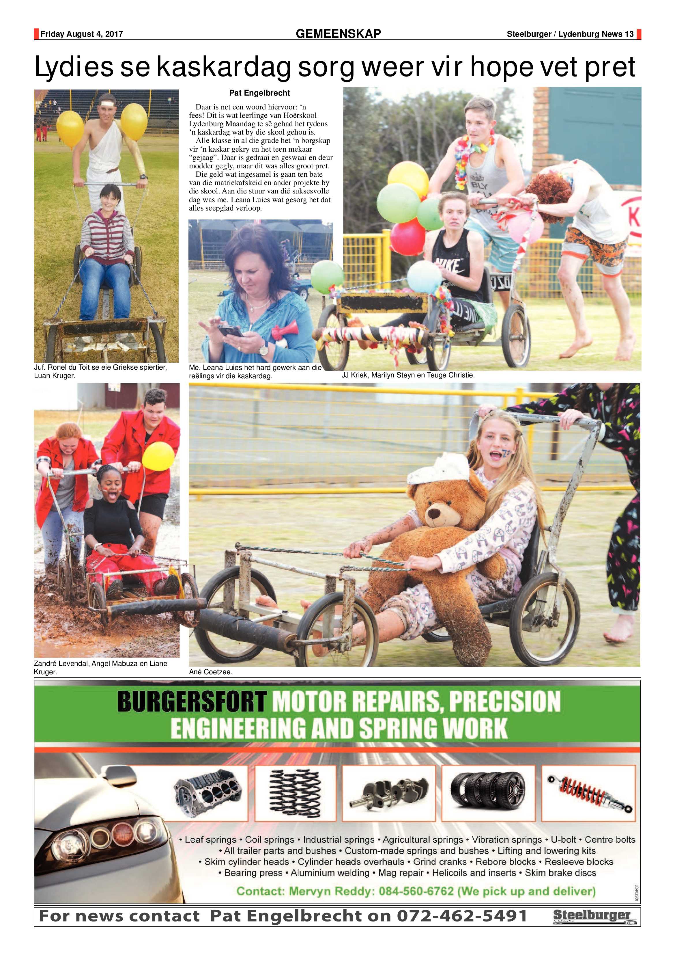 Steelburger News 4 August 2017 page 13