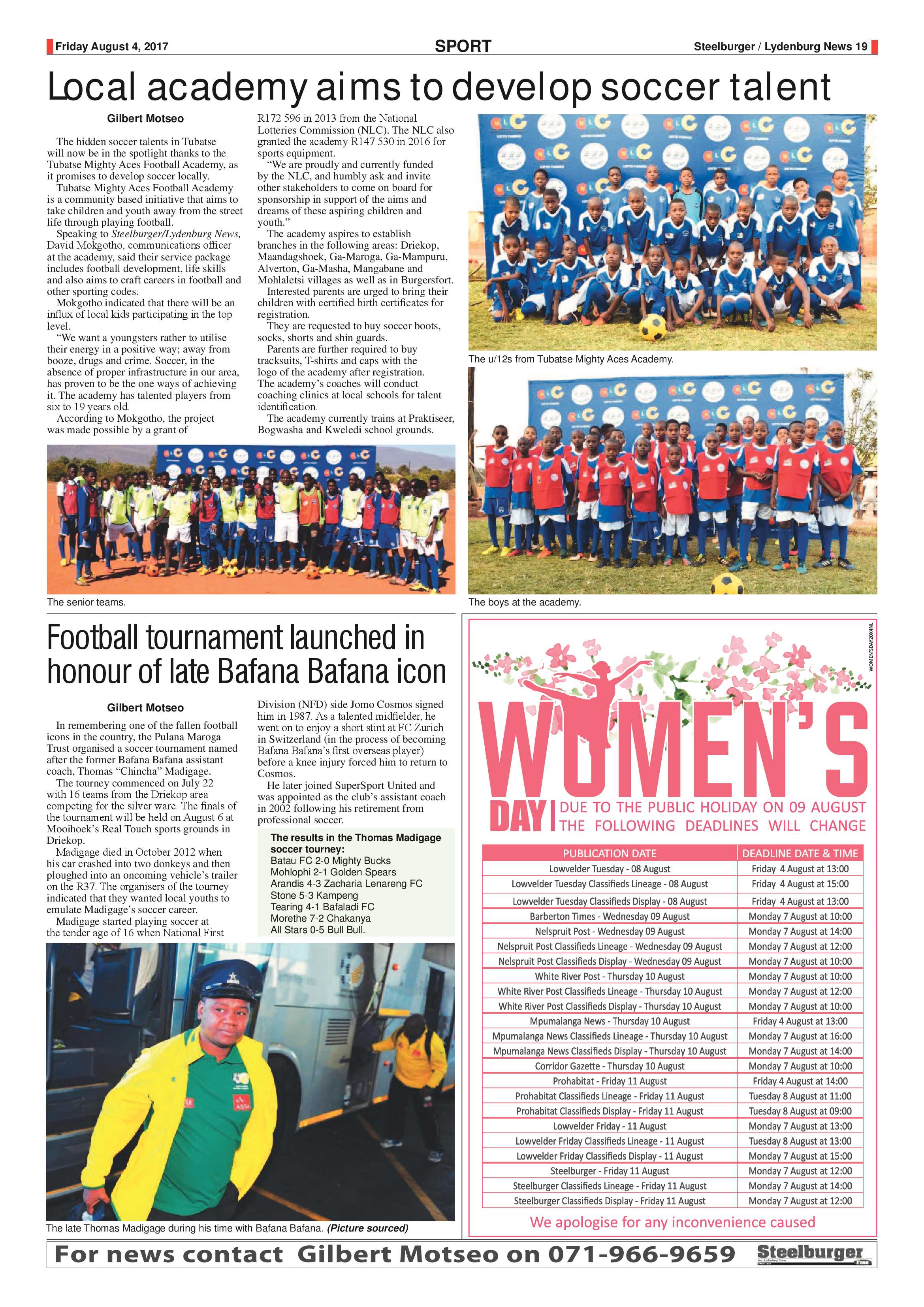 Steelburger News 4 August 2017 page 19