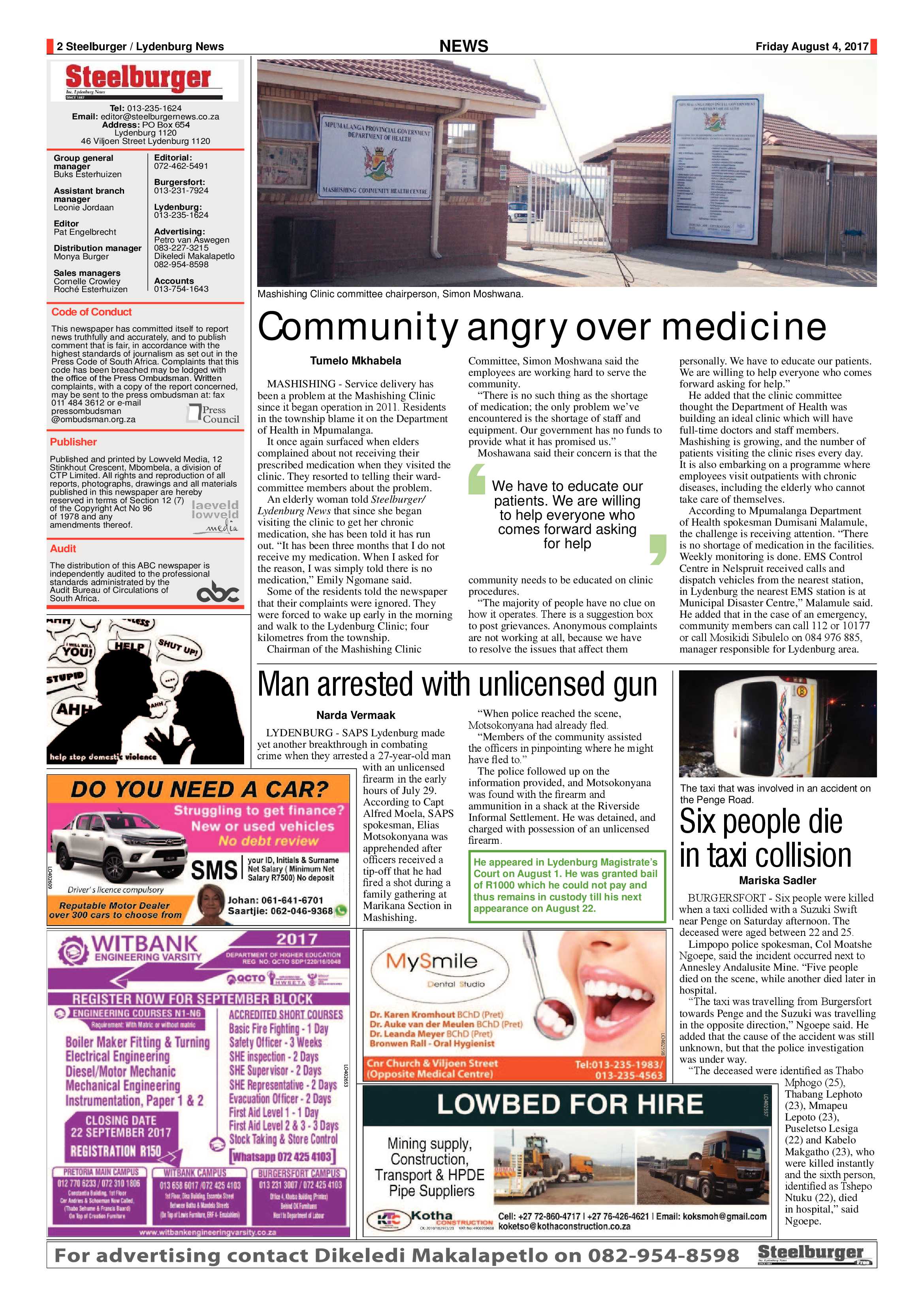 Steelburger News 4 August 2017 page 2