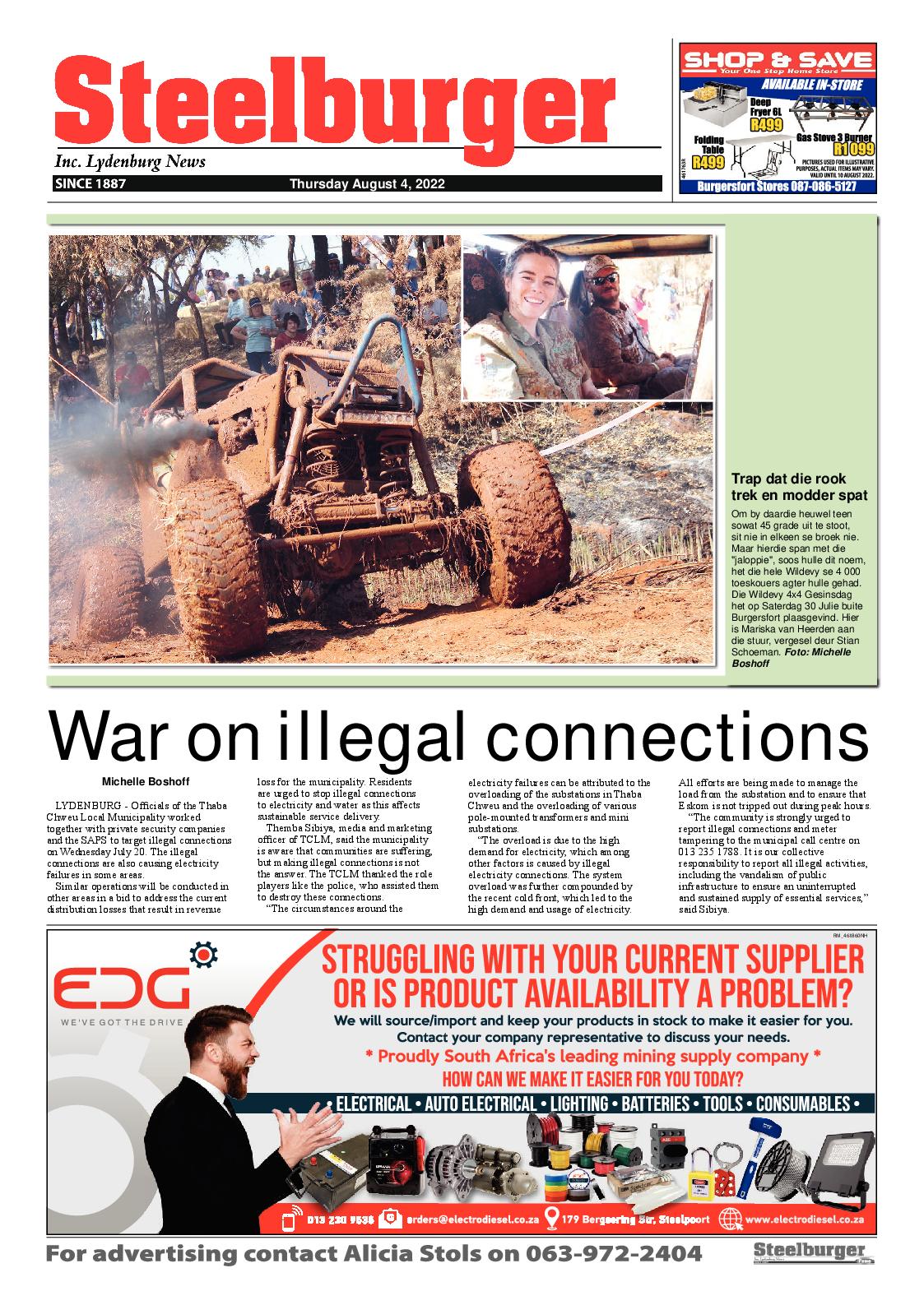 Steelburger News 4 August 2022 page 1