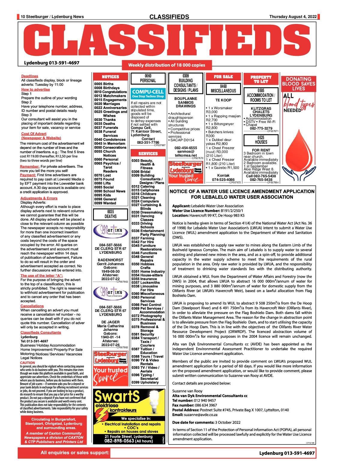 Steelburger News 4 August 2022 page 10