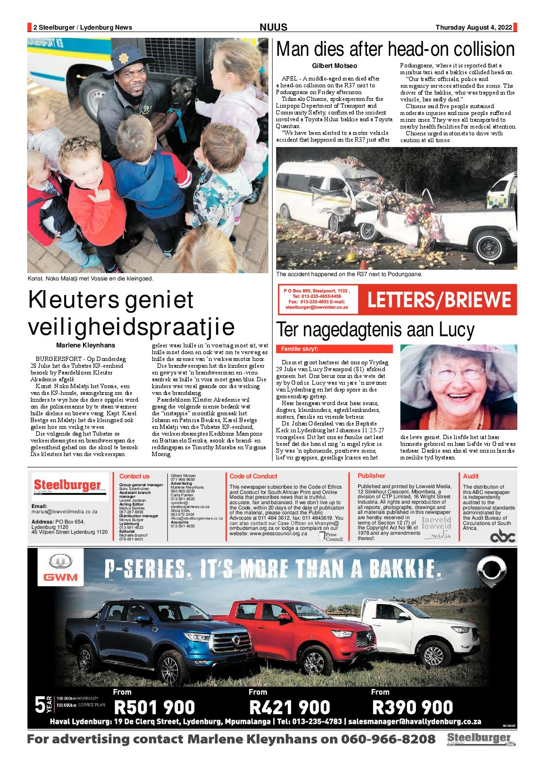 Steelburger News 4 August 2022 page 2