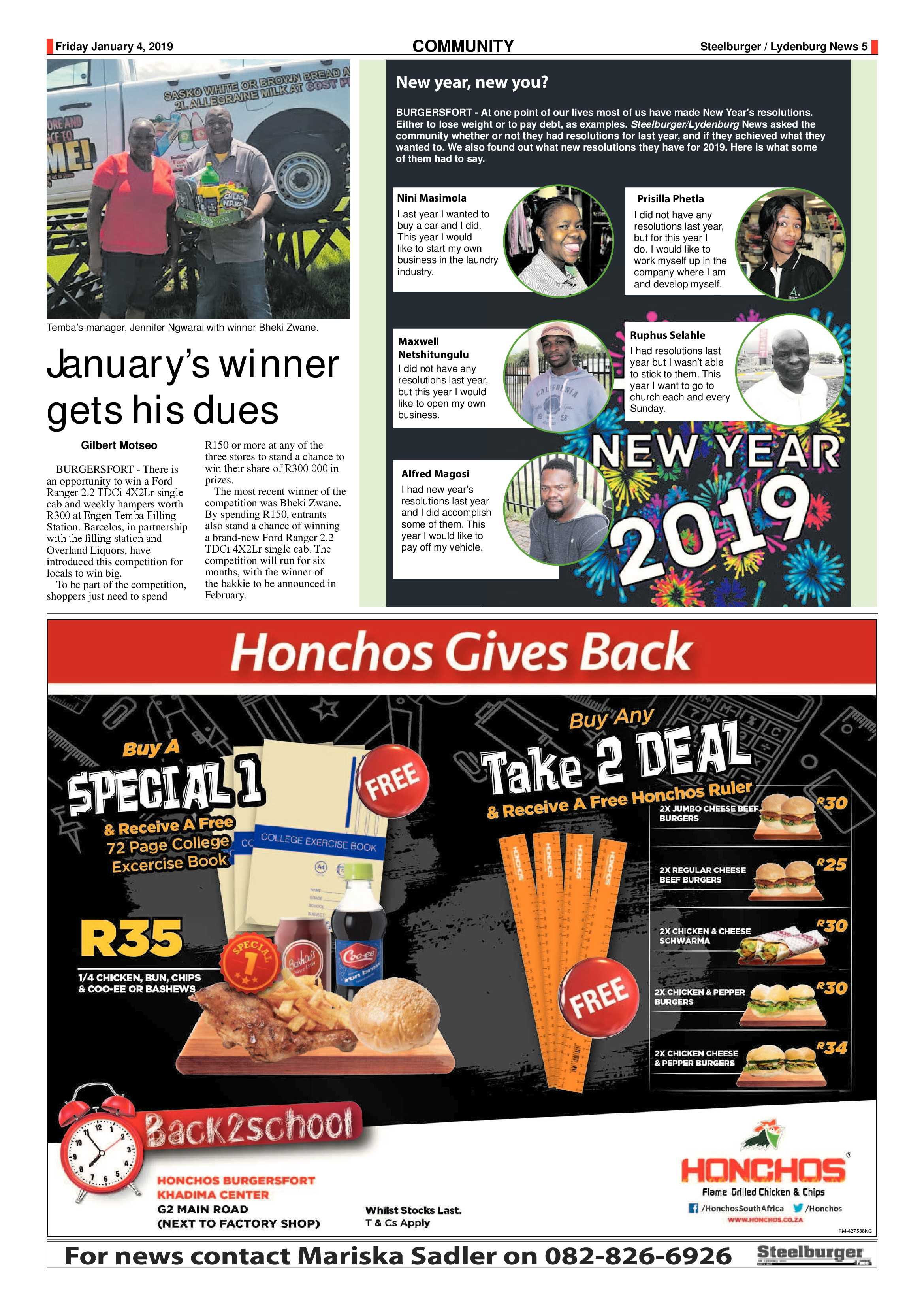 Steelburger News 4 January 2019 page 5