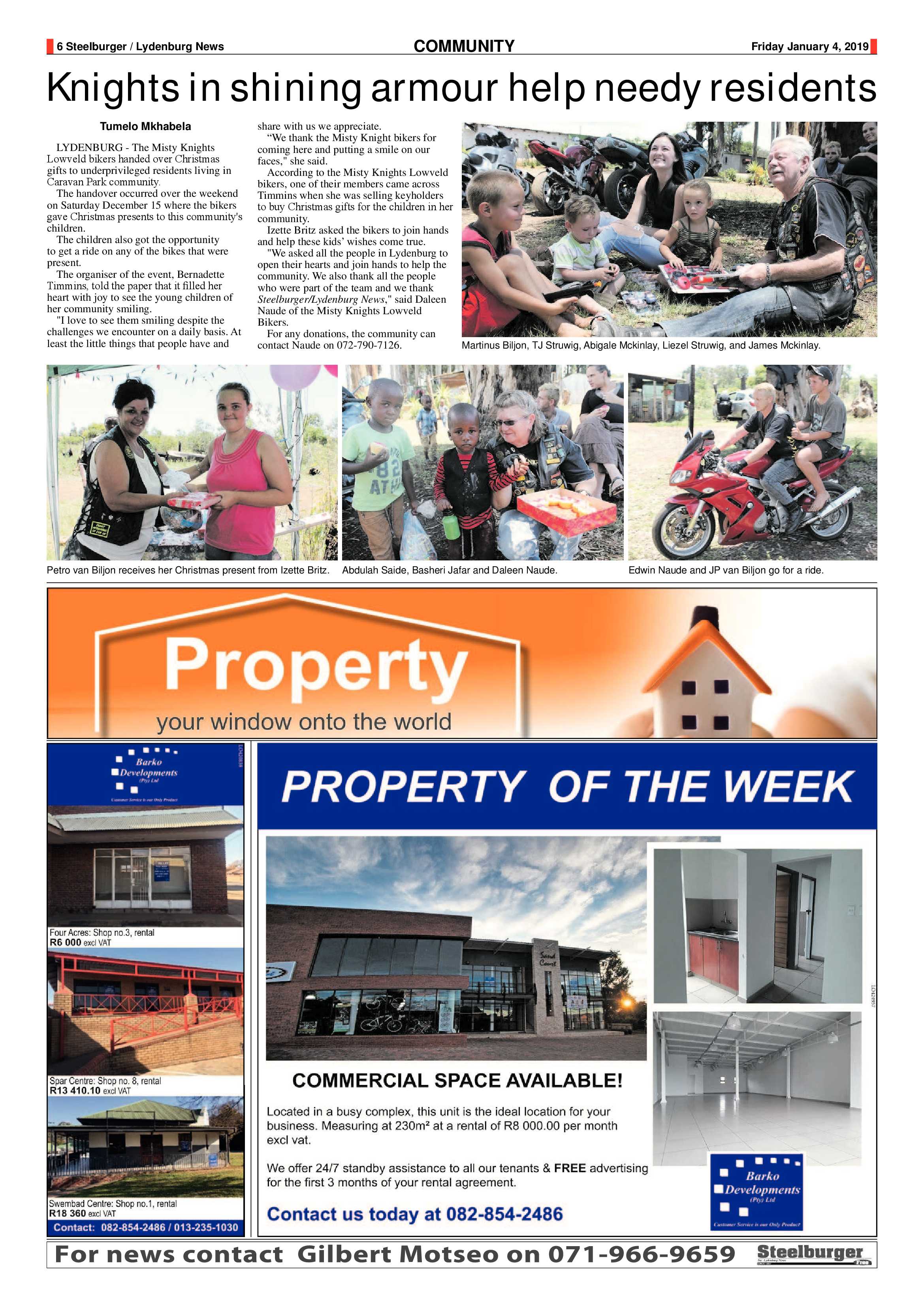 Steelburger News 4 January 2019 page 6