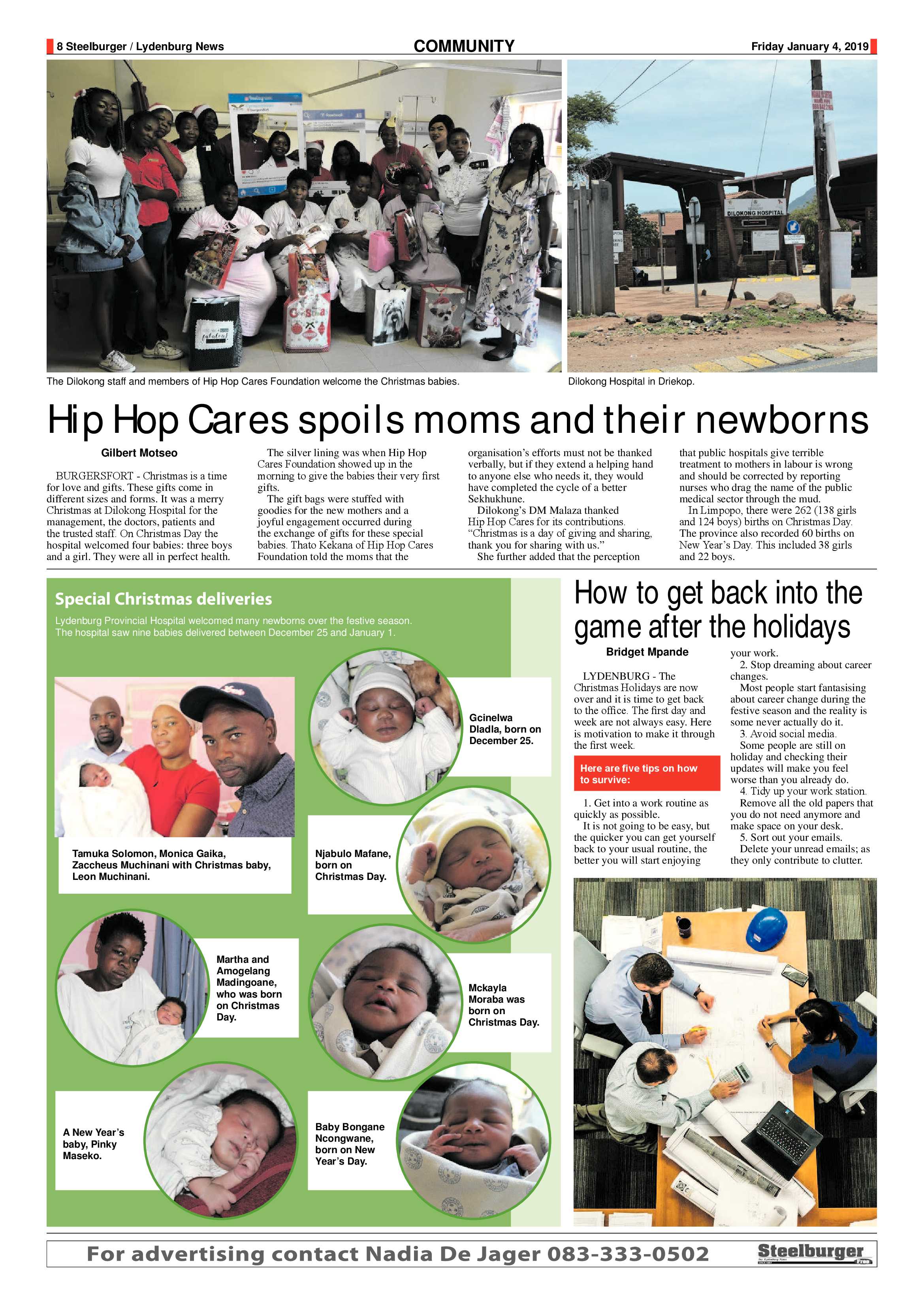 Steelburger News 4 January 2019 page 8