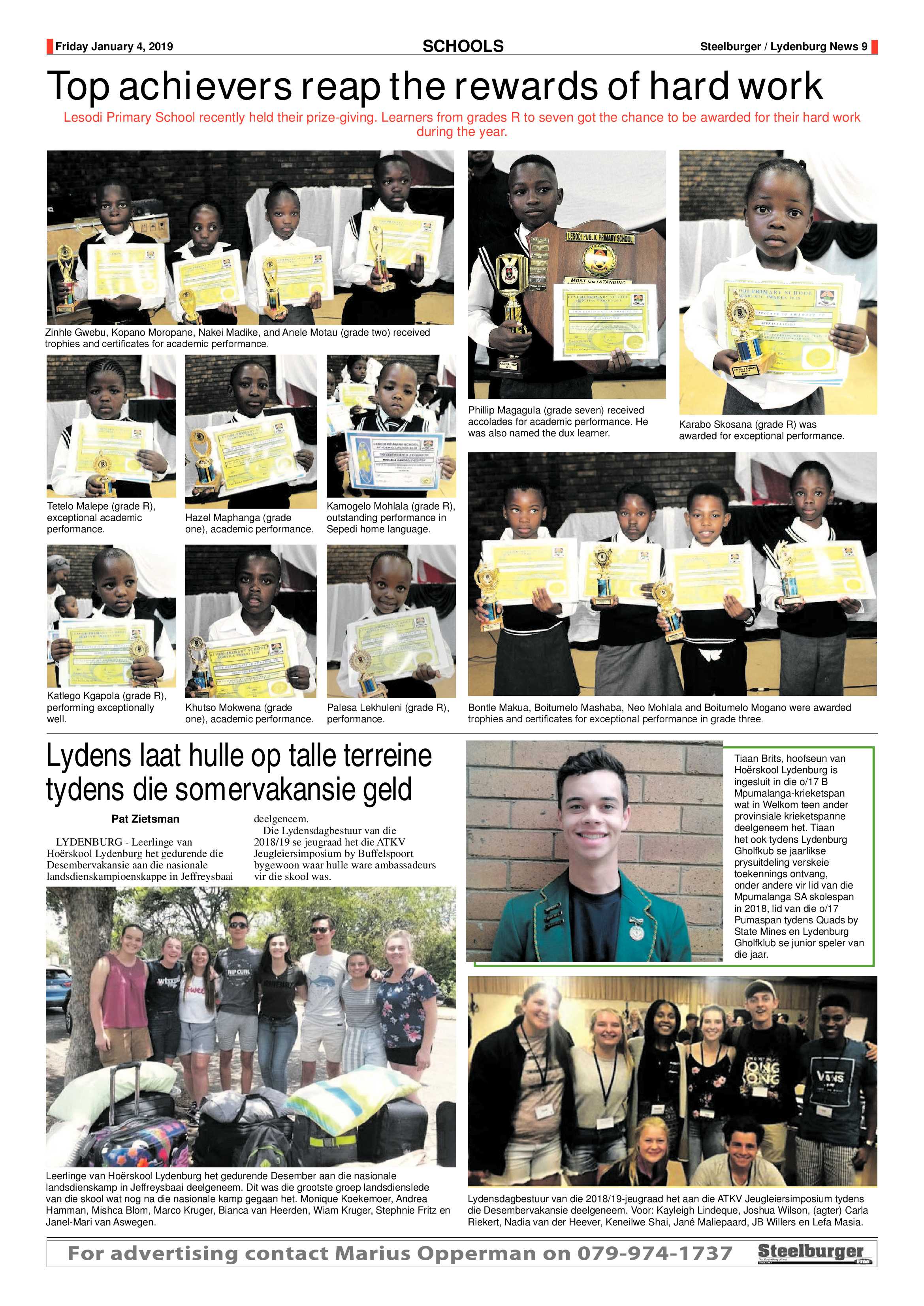 Steelburger News 4 January 2019 page 9