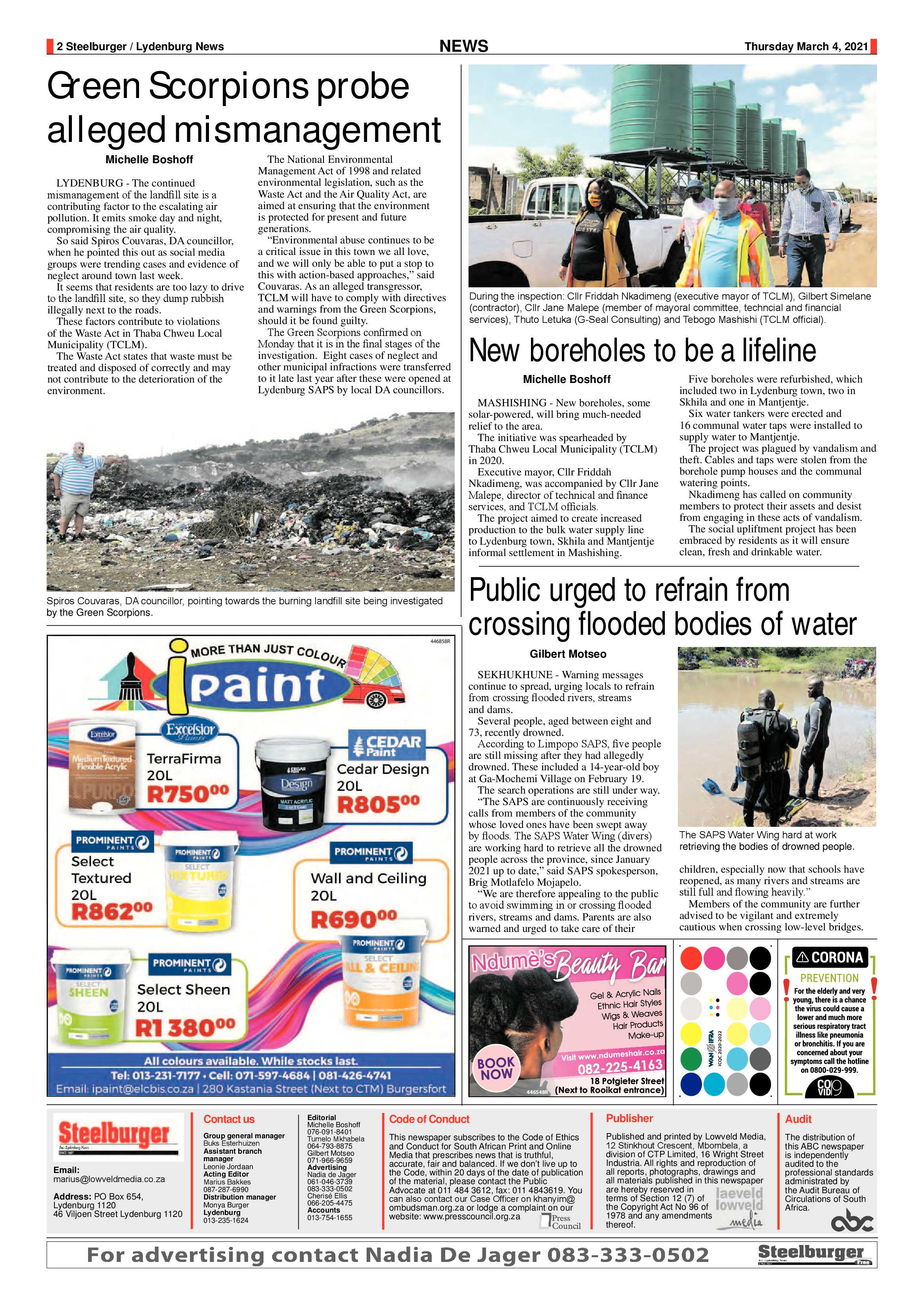 Steelburger News 4 March 2021 page 2
